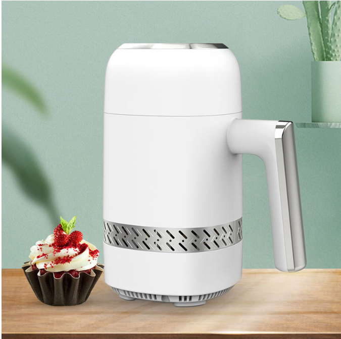 300ML Ice Cream Maker, Household DIY Fully Automatic Fruit Ice Cream Machine, No Pre-Cooling Required For 6 One-Touch Programs, 90 Mins Fast Serving, White