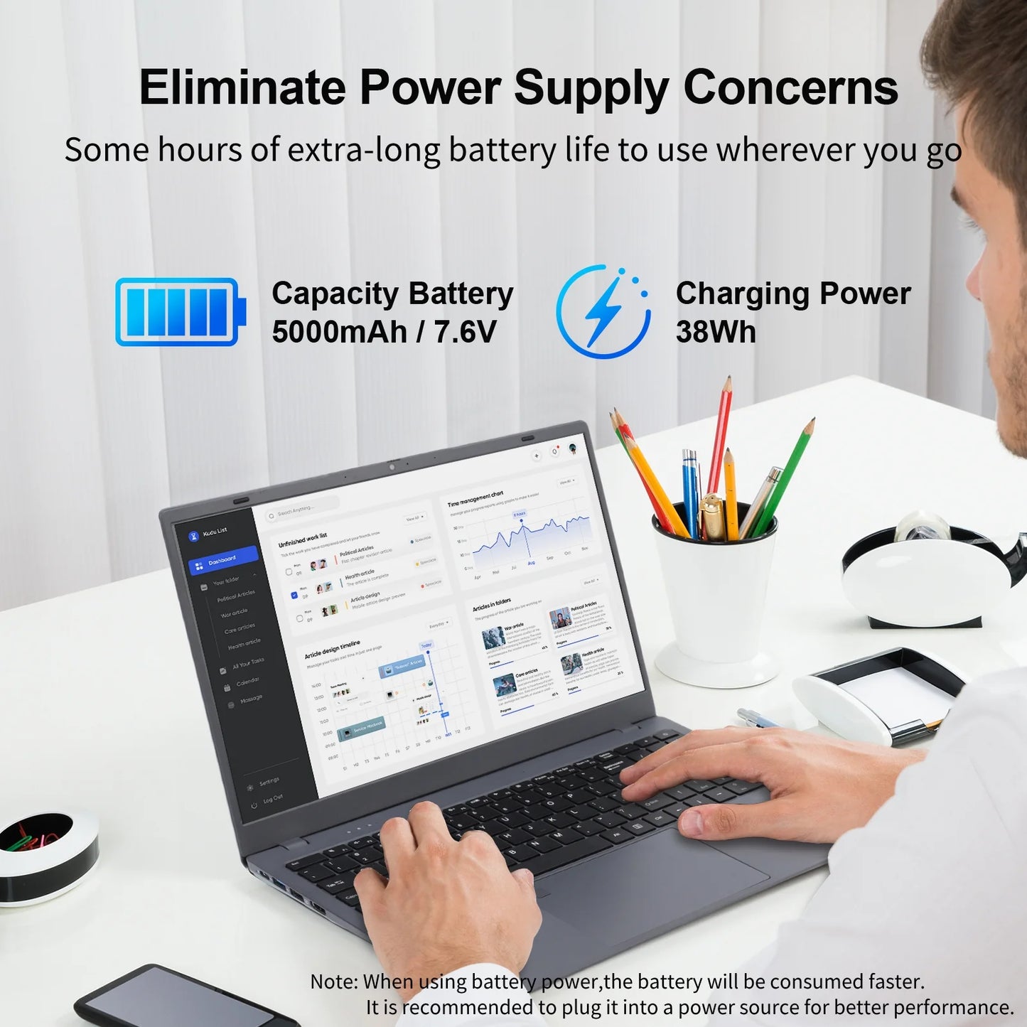 15.6 inch Laptop Computer 16GB DDR4 256GB SSD Quad-Core Intel N5095 Processors Windows 11 Notebook 1920*1080 FHD IPS Display, WiFi, Bluetooth, Fingerprint, Backlit Keyboard, Office Laptop, Gray