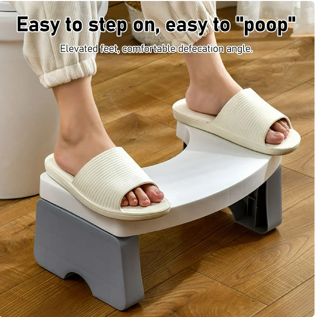 Fyydes Portable Squat Toilet Potty Stool Foldable 7" Plastic Step Stool For Adults Kids