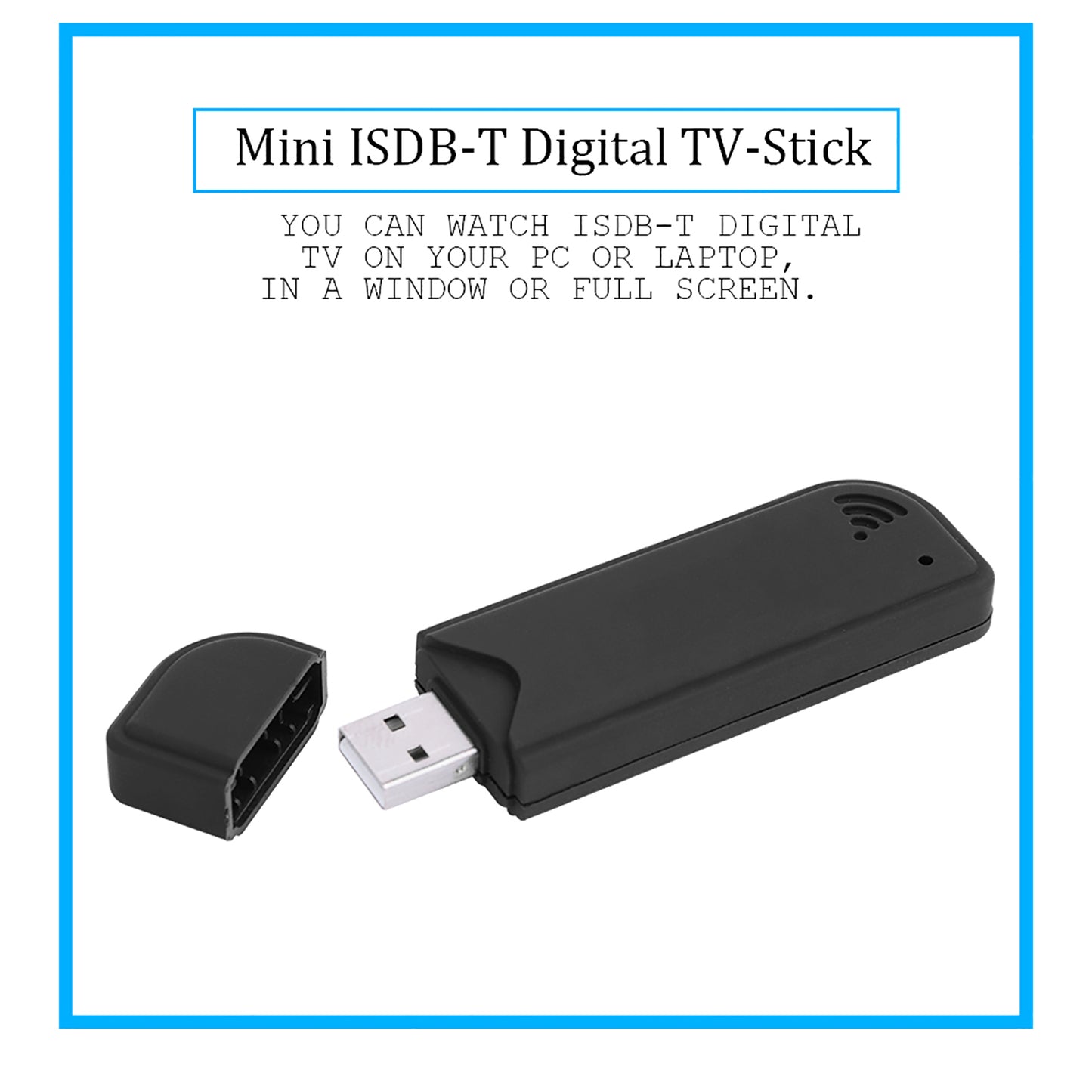 Mini USB 2.0 TV Receiver ISDB-T Digital TV Stick Tuner Video Recorder for Laptop PC