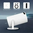 Mini Projector with WiFi and Bluetooth, 4K Outdoor Projector with 180°Adjustable Stand, Auto Keystone Movie Projector Compatible with TV Stick/iOS/Android/Laptop, Portable 1080P Full HD Proyector