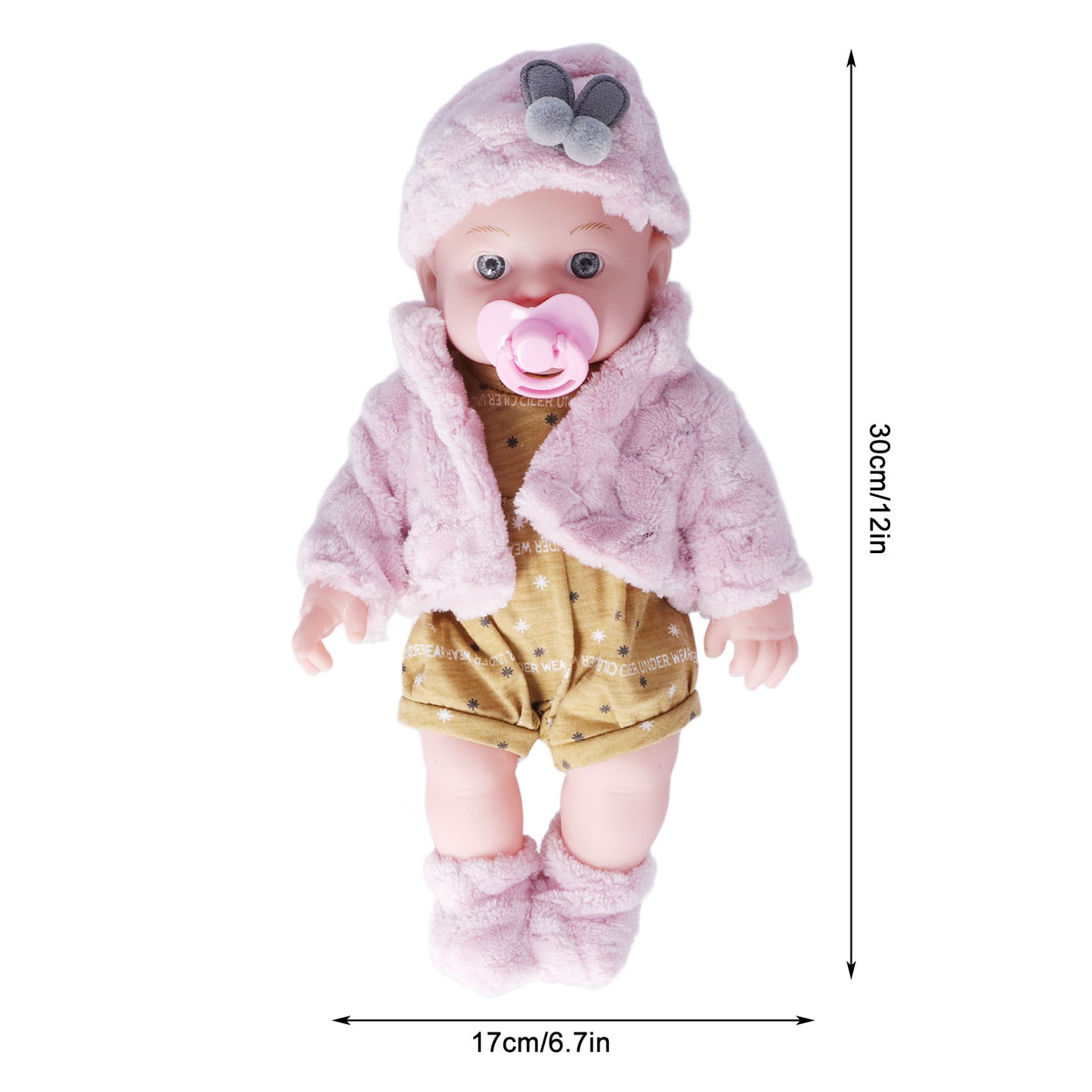 Octpeak Reborn Baby Doll, Real Life Baby Toy White Girl For Birthday Gift For Kids