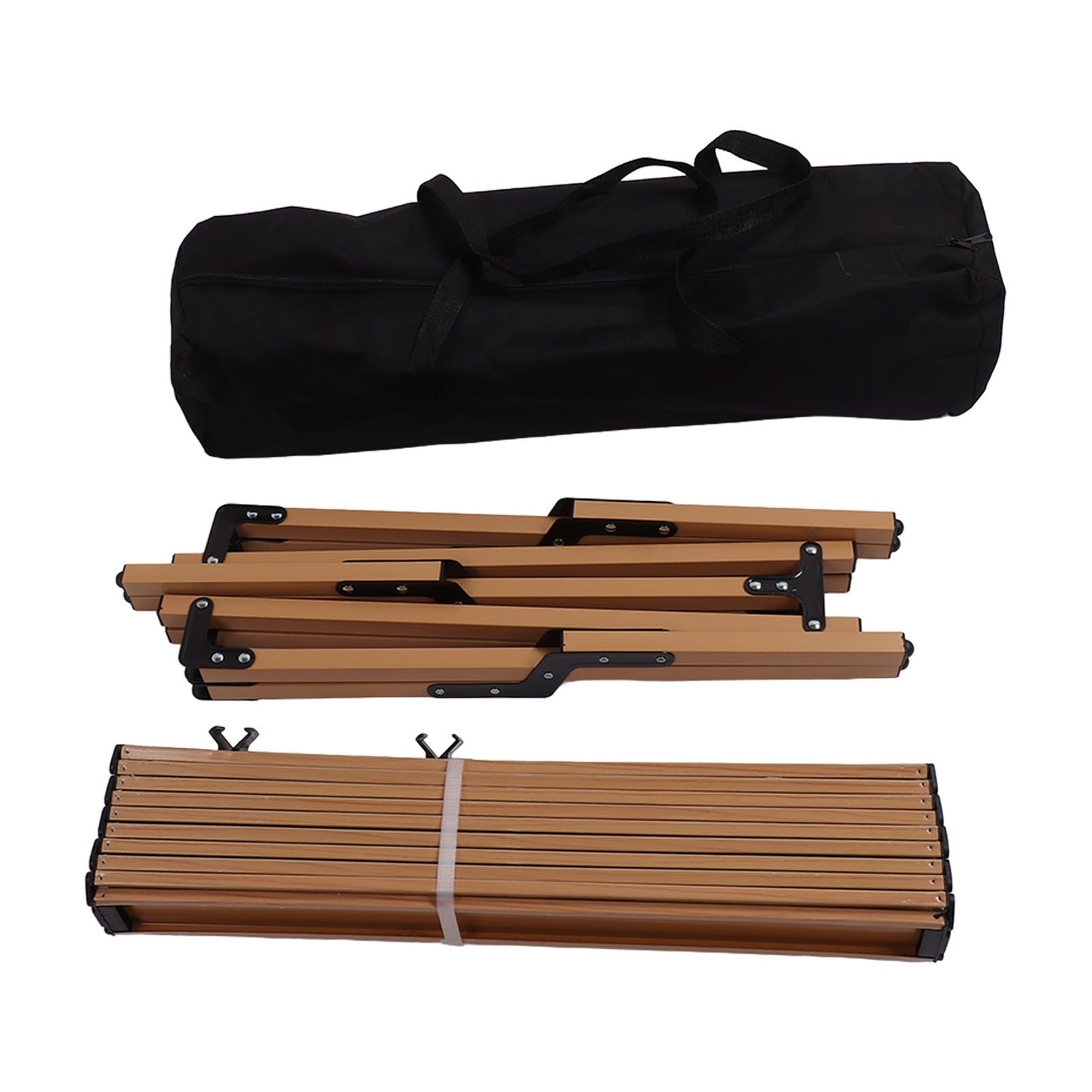 Folding Roll-Top Camping Table 47.2x23.6x17.7in Indoor Outdoor Portable Picnics Table Picnic Beach