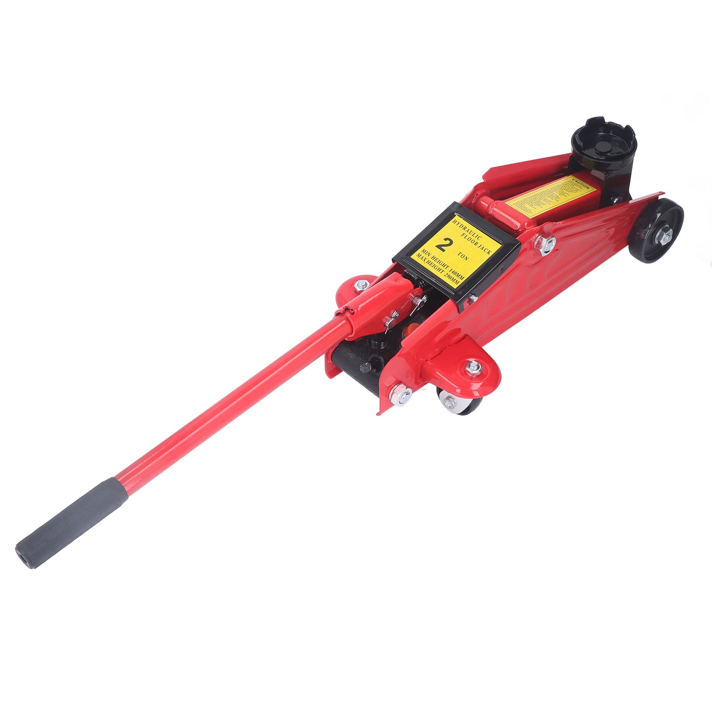2T Hydraulic Trolley Jack 140‑290mm with Swivel Wheels for Car Lifting Repair