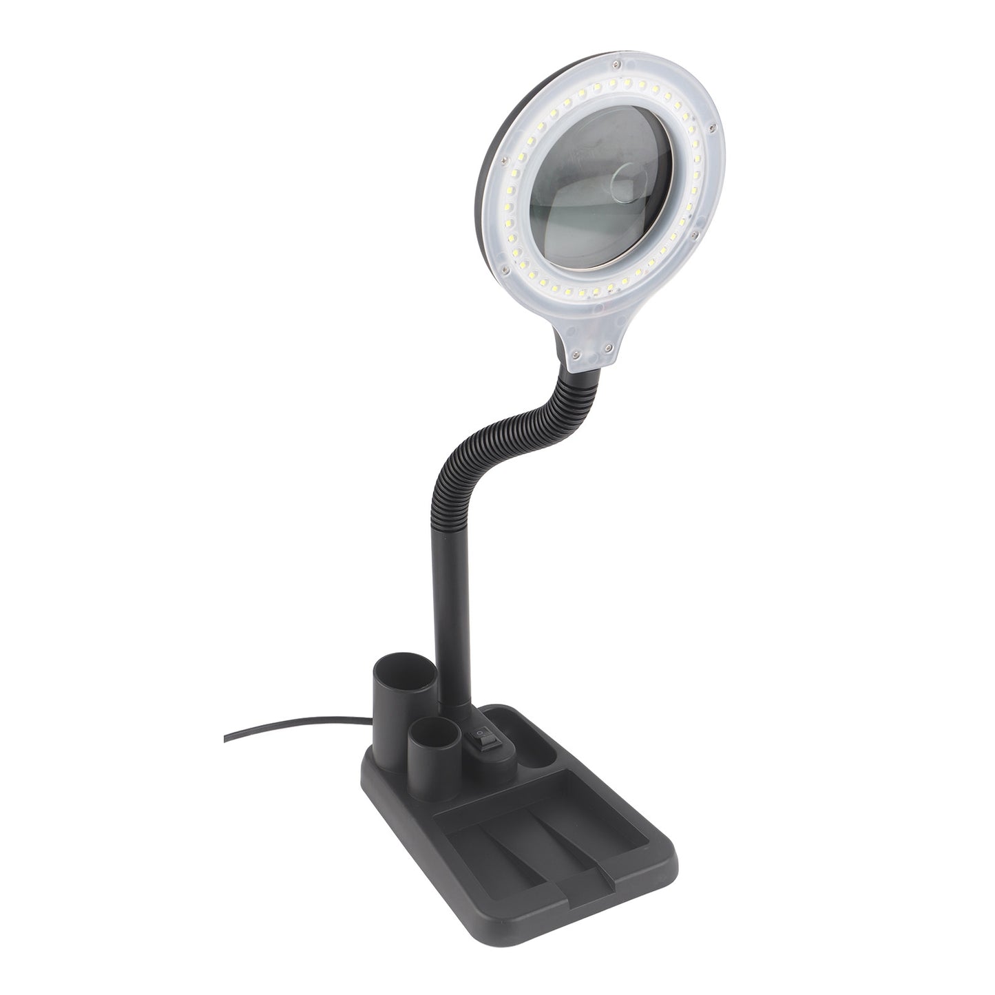 Magnifying Glass Crafts Desk Lamp 5X & 10X Magnifier with 40 LED Lights