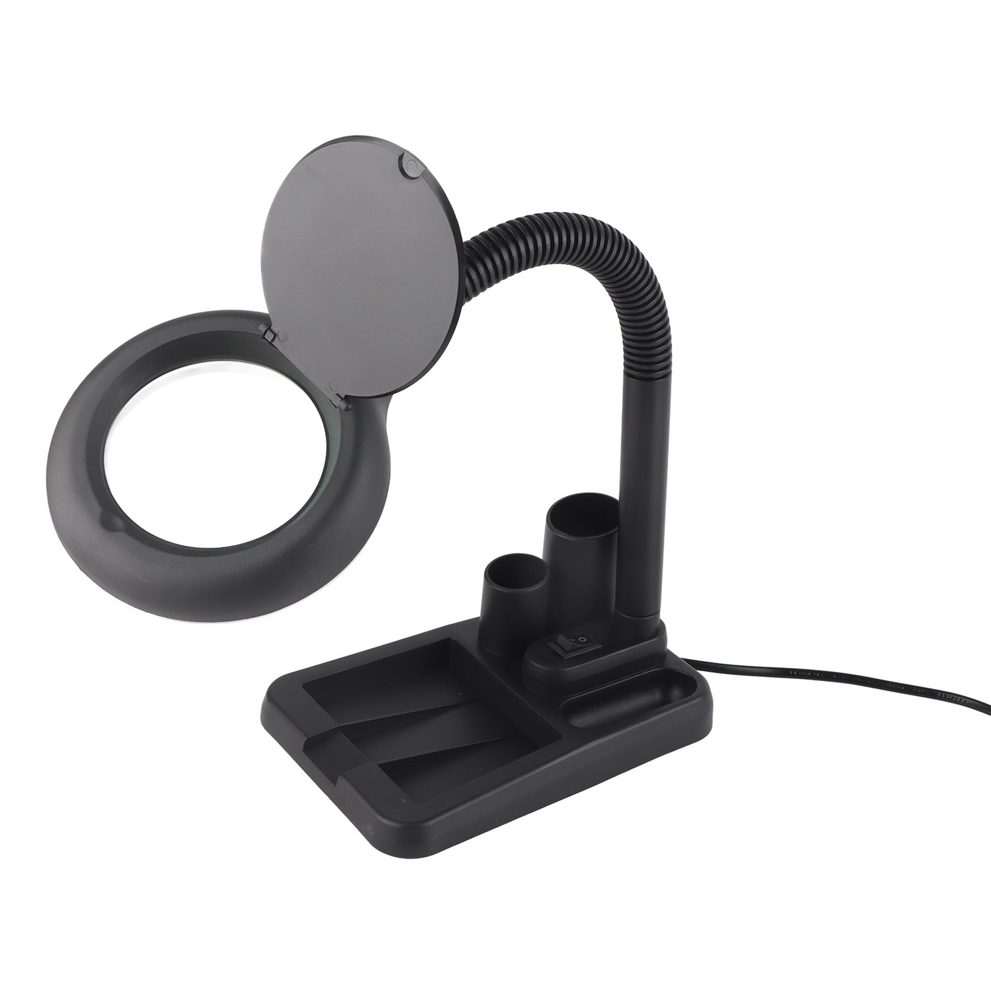 Magnifying Glass Crafts Desk Lamp 5X & 10X Magnifier with 40 LED Lights