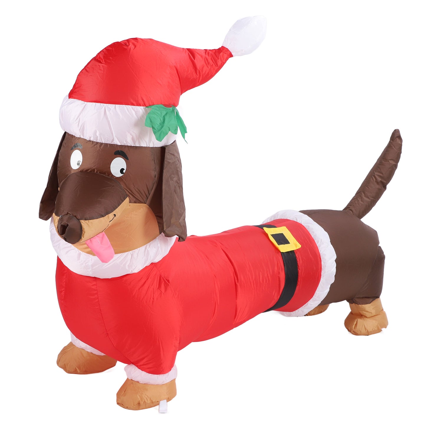 Inflatable Weiner Dog 1.5 Meters Illuminated Polyester Fiber Blow Up Dachshund Dog