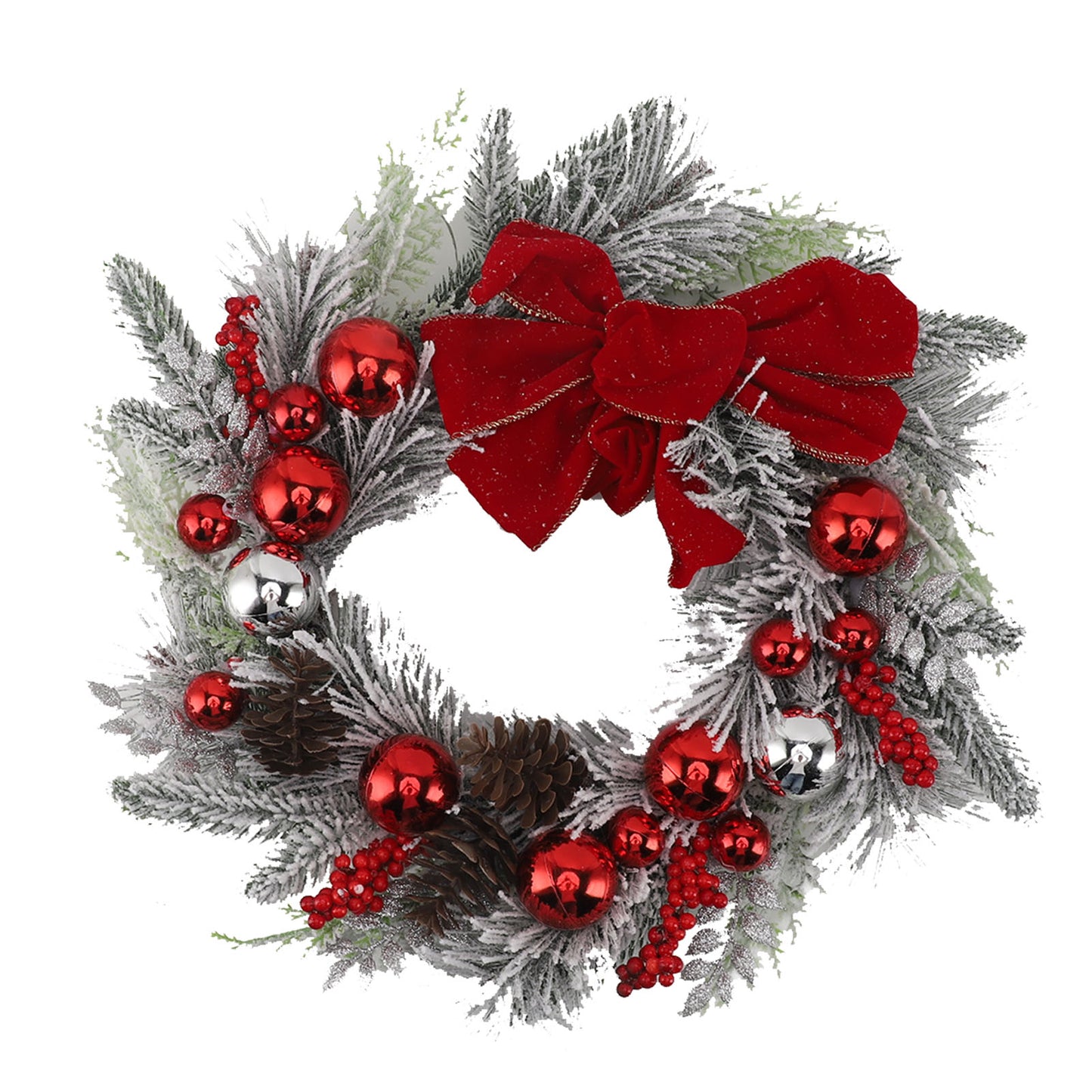 18 Inch Christmas Wreath Decorations Artificial Christmas Wreath