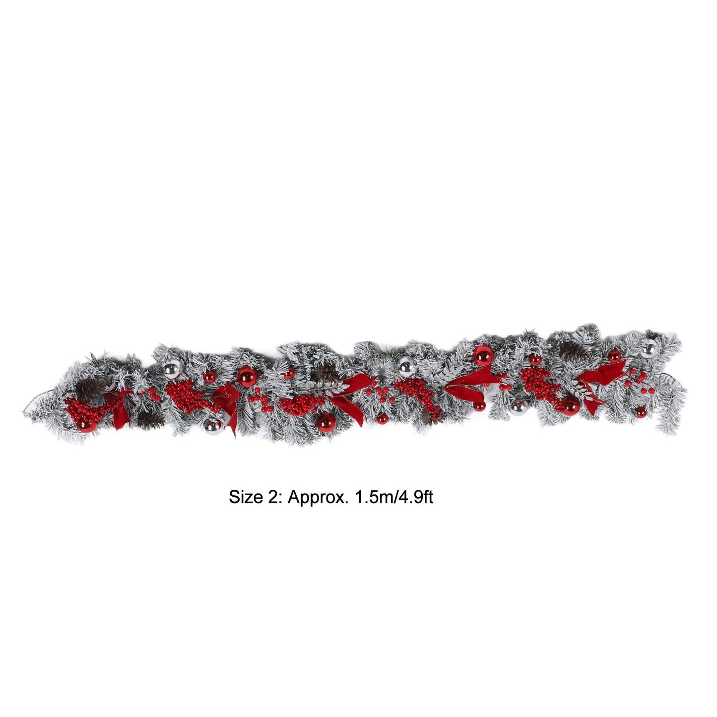 Christmas Flocking Garland Innovative Exquisite Christmas Garland Rattan Pendant Decoration