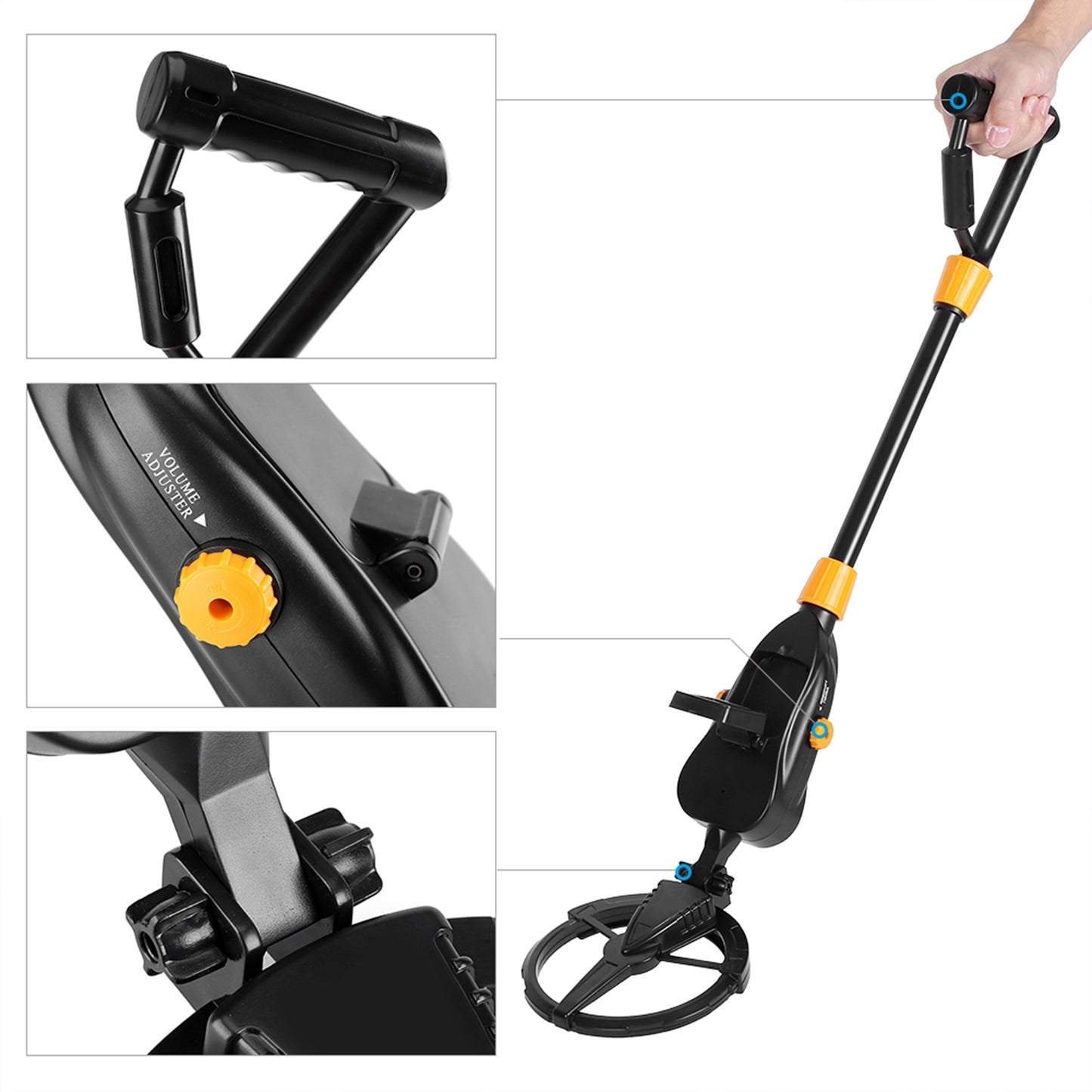 Metal Searching,1pc Deep Sensitive Metal Detector Searching Gold Digger Treasure Hunter, Treasure Hunter