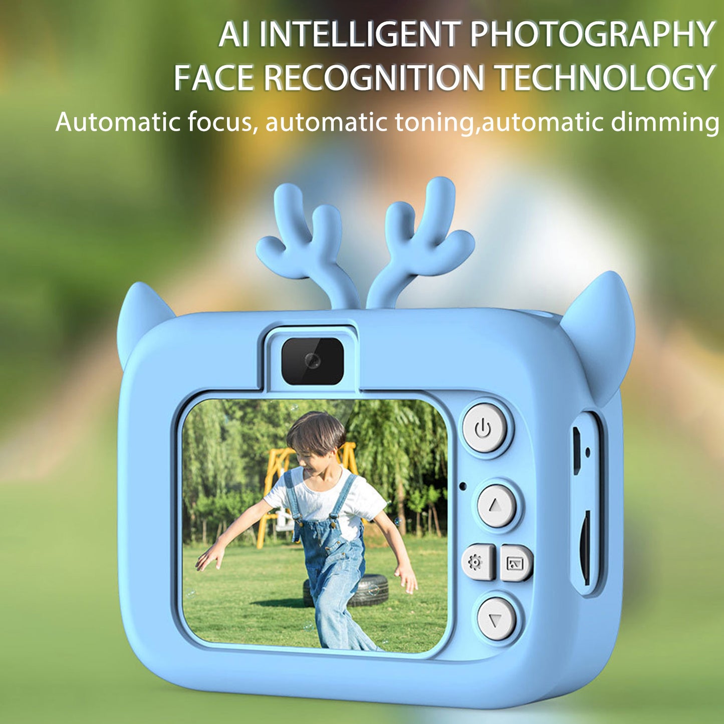 Kids Digital Camera for Boys Girls Selfie Video Recorder 1080p HD Camera with 32GB SD Card & Card Reader for Toddler Age 3 4 5 6 7 8 9 10 Camera Christmas Birthday Toy Gifts