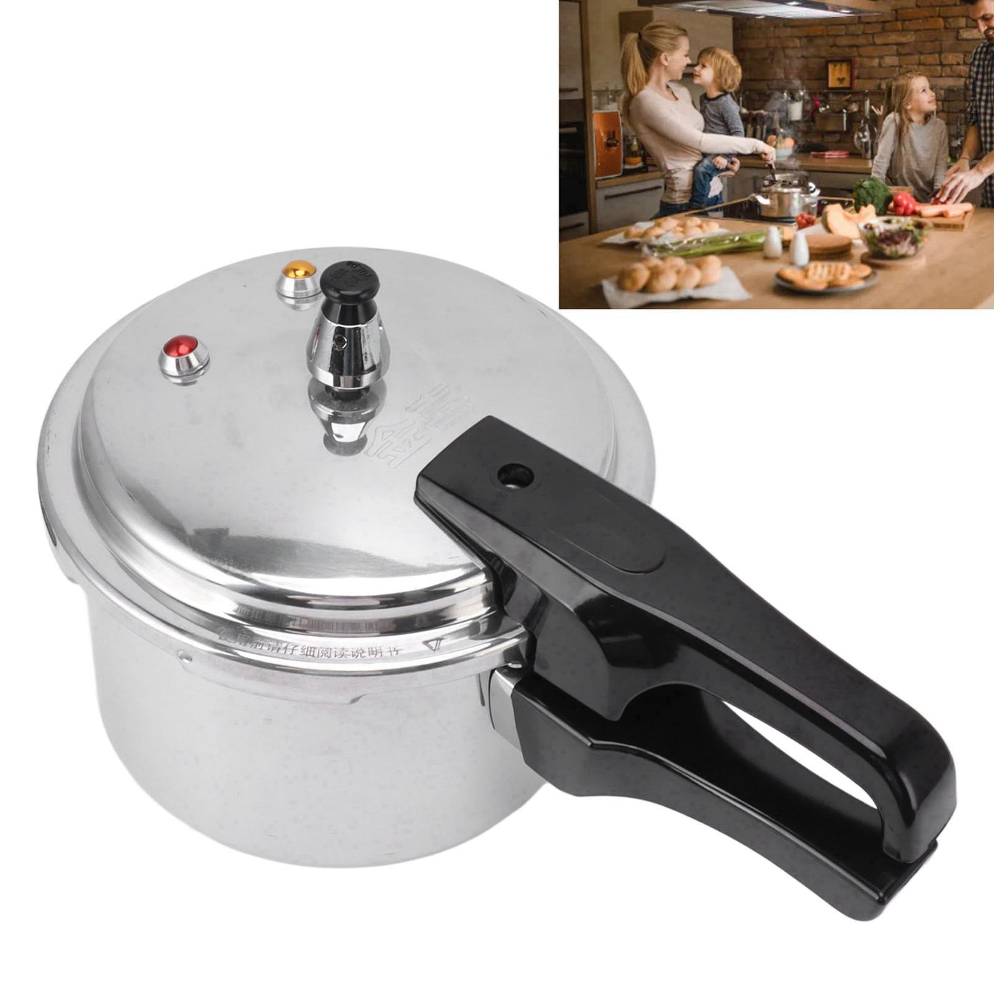 3L Stainless Steel Pressure Cooker, Cooking Various Foods Stainless Steel Pressure Cooker For Gas Stove