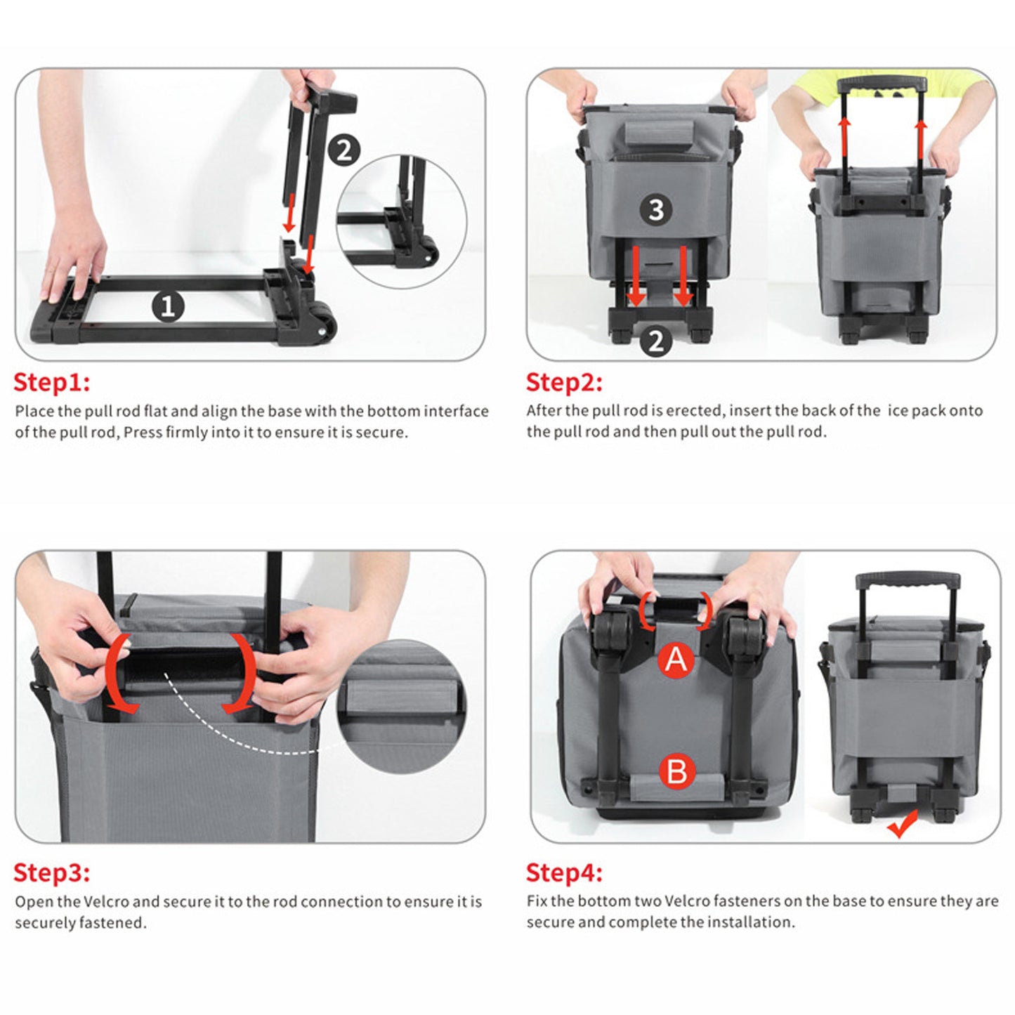 Insulated Rolling Cooler, Multipurpose Long Lasting Insulation Waterproofing Multi Compartment 35L Large Capacity Cooler On Wheels For Camping Beach