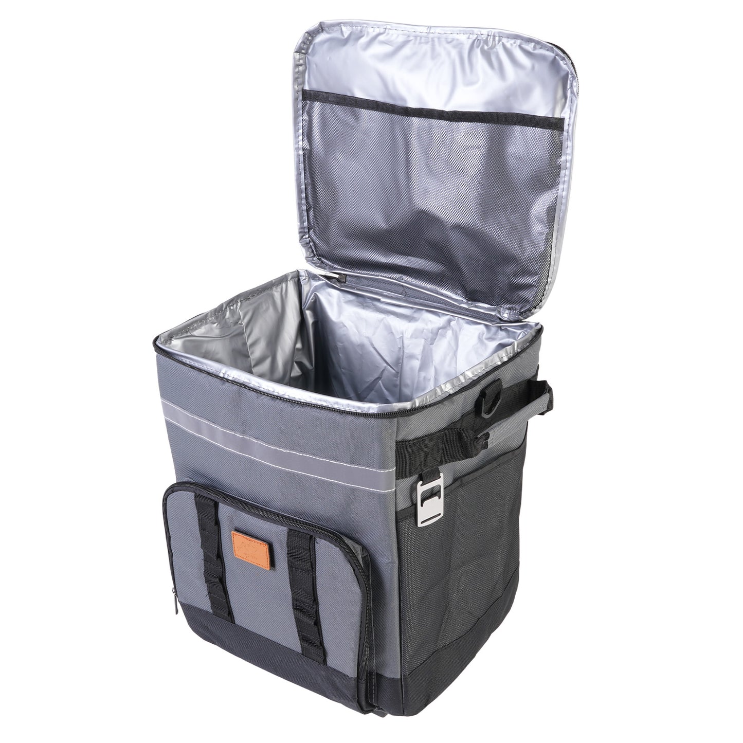 Insulated Rolling Cooler, Multipurpose Long Lasting Insulation Waterproofing Multi Compartment 35L Large Capacity Cooler On Wheels For Camping Beach