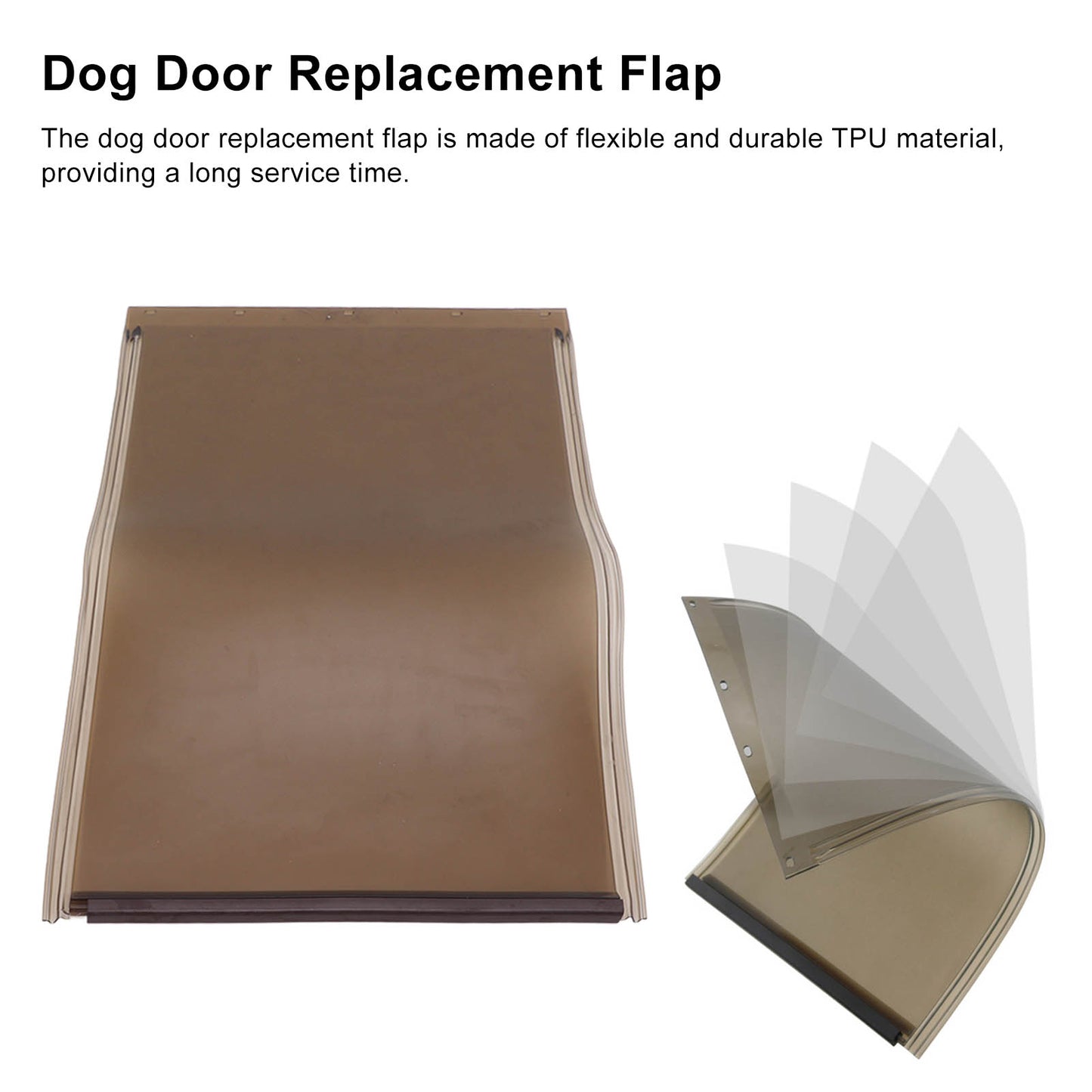 Flap Dog Door 10x16 Inch Replacement Flap Doggie Door Flap for Large Dog and Pets, Doggy Door for Door, Wall