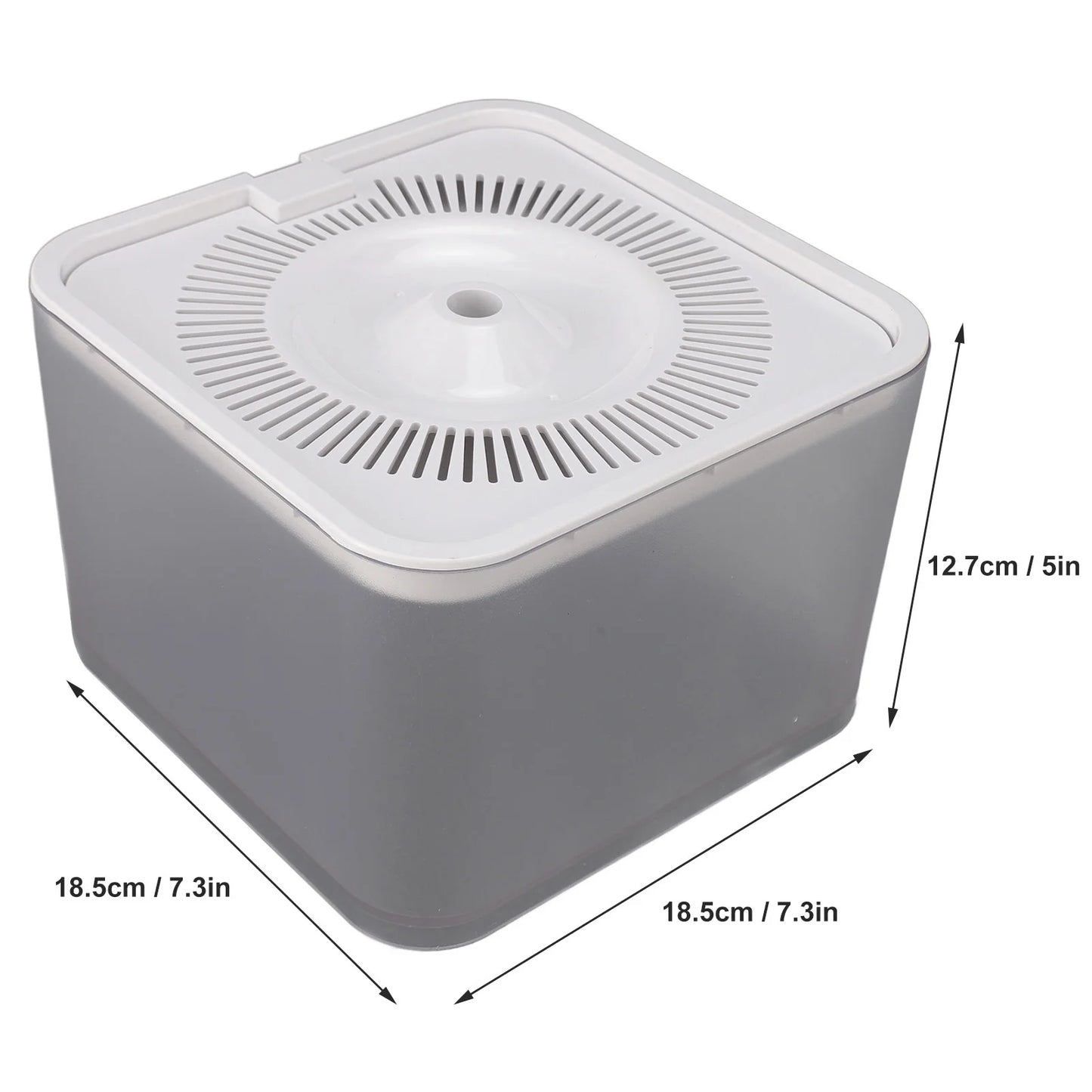 Mgaxyff 100oz/3L Pet Fountain,Cat Water Fountain Dispenser, Cat Water Bowl W/ Induction,White