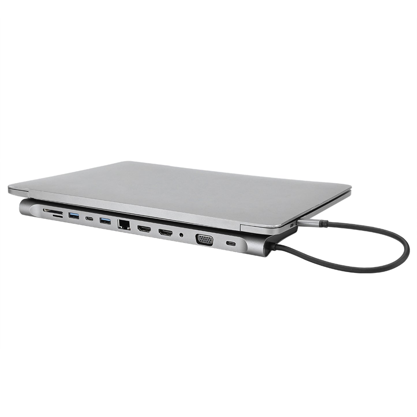 USB C Docking Station 12-in-1 USB C Hub with Dual HD-MI 4K Monitors Ports, 3 USB A Port, 87W PD Charging, TF/SD Card Reader, VGA, RJ45 LAN Port, USB C 3.0 Adapter for PC/Laptop/Phone