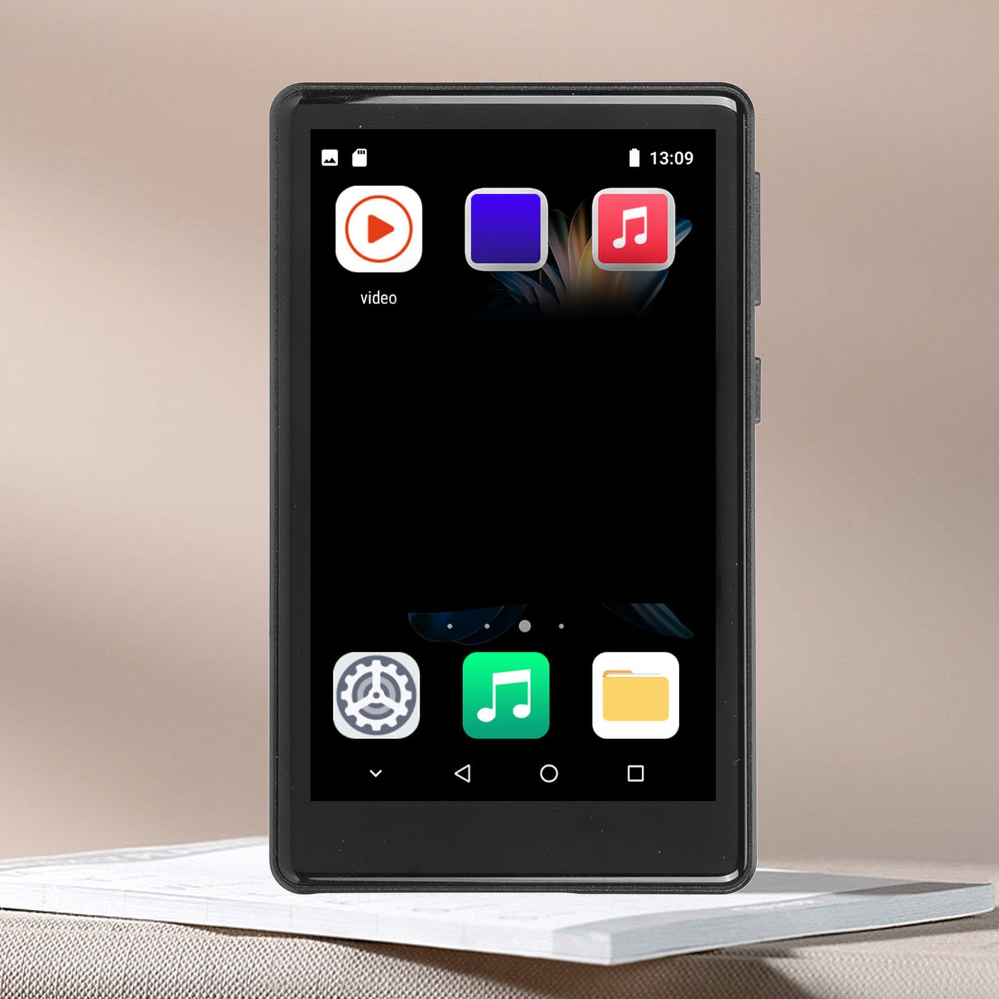 144GB MP3 Player with Bluetooth and WiFi, 4.0" Full Touchscreen MP3 MP4 Player for Kids, Android Music Player with Speaker, Browser, Audible, E-Book, Support Up to 256GB, Black