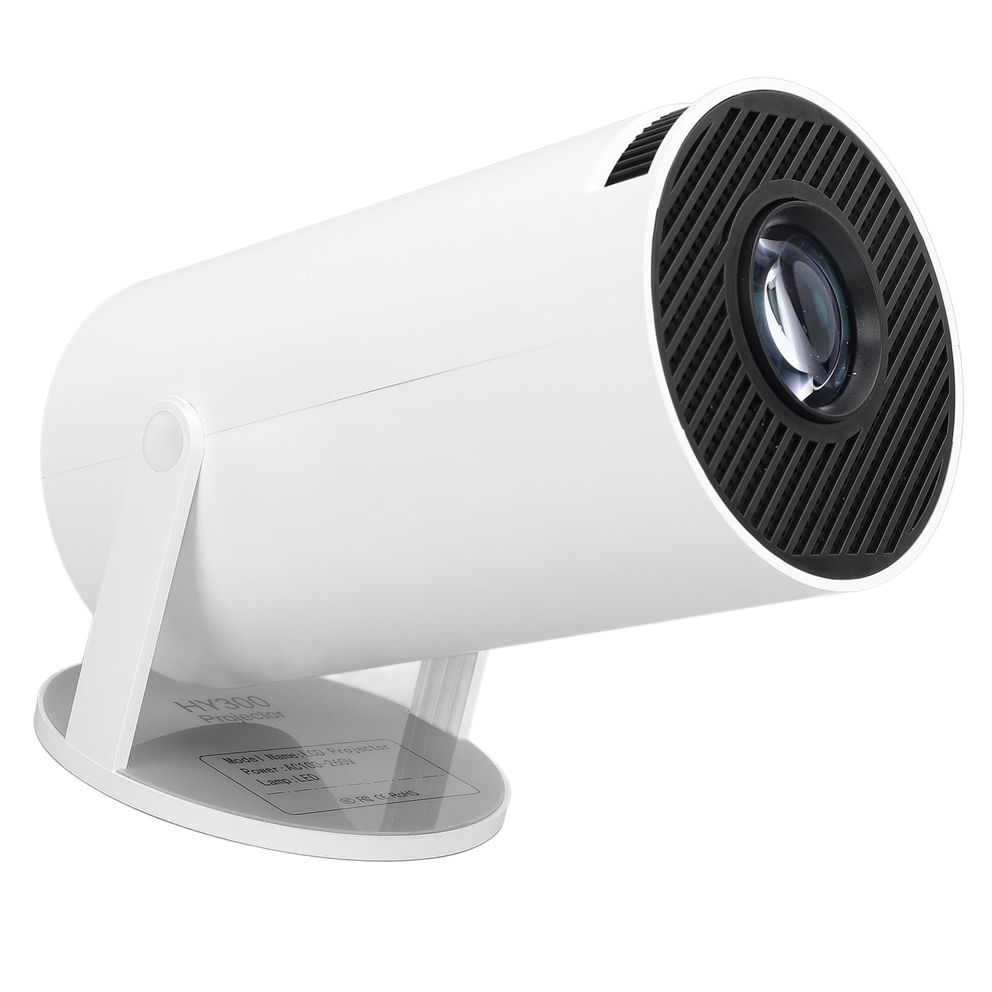 Mini Projector with WiFi and Bluetooth, 4K Outdoor Projector with 180°Adjustable Stand, Auto Keystone Movie Projector Compatible with TV Stick/iOS/Android/Laptop, Portable 1080P Full HD Proyector
