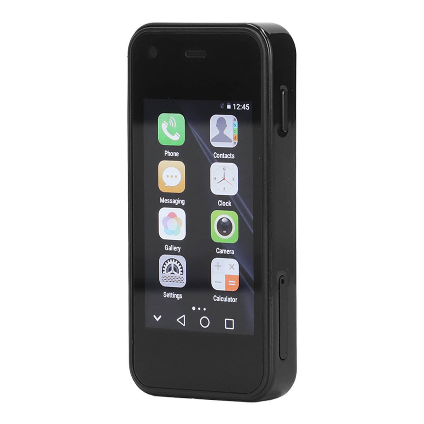 2.5 Inch 3G Mini Phone Android 9.0 Smartphone 2GB+16GB Memory Dual SIM with WiFi Hotspot Bluetooth Mp3 Mp4 for Kids Student (Black)