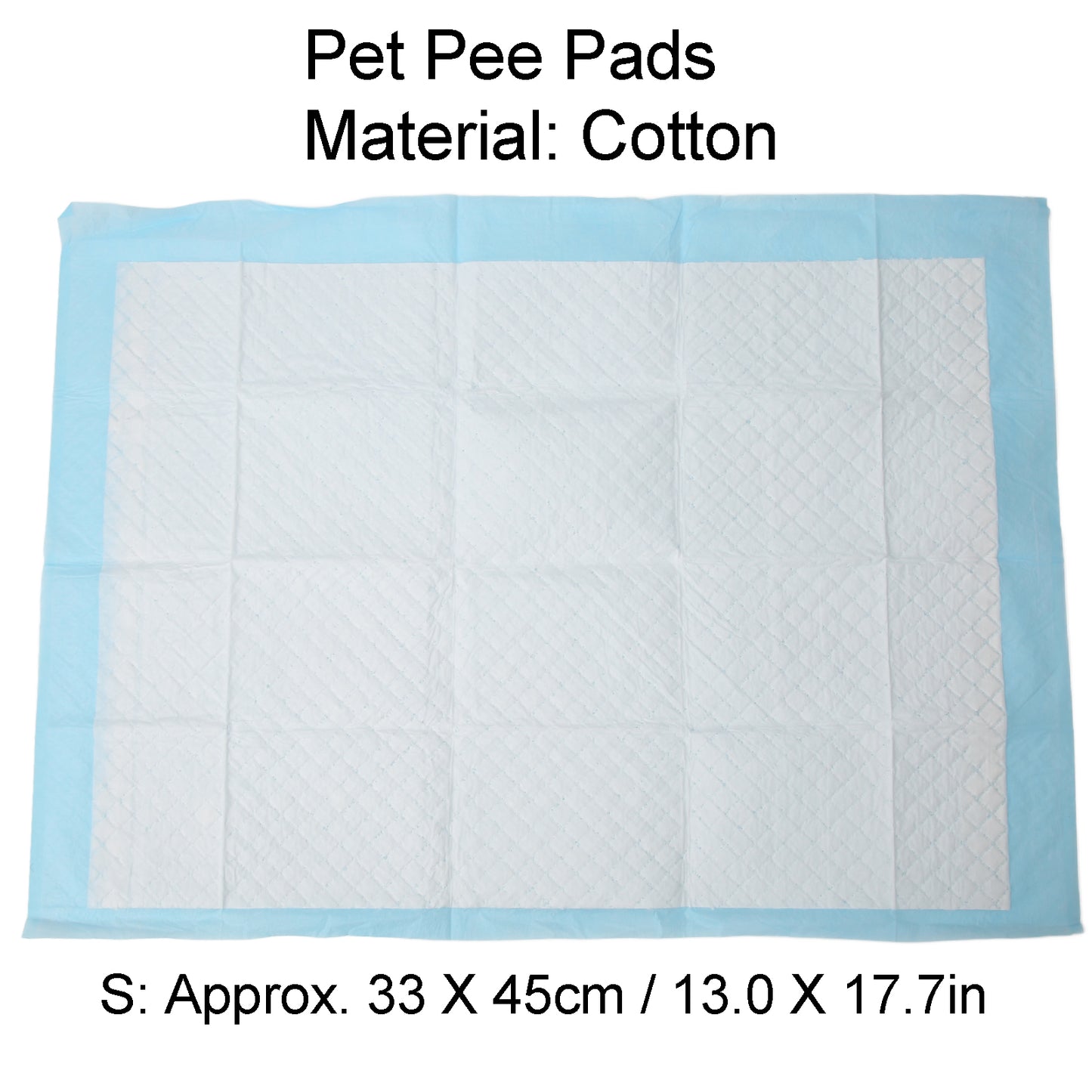 Pet Pee Pads, Pet Diapers Anti Leakage For Dogs Cats Rabbits S: Approx. 33 X 45cm / 13.0 X 17.7in ( 20 Pcs)