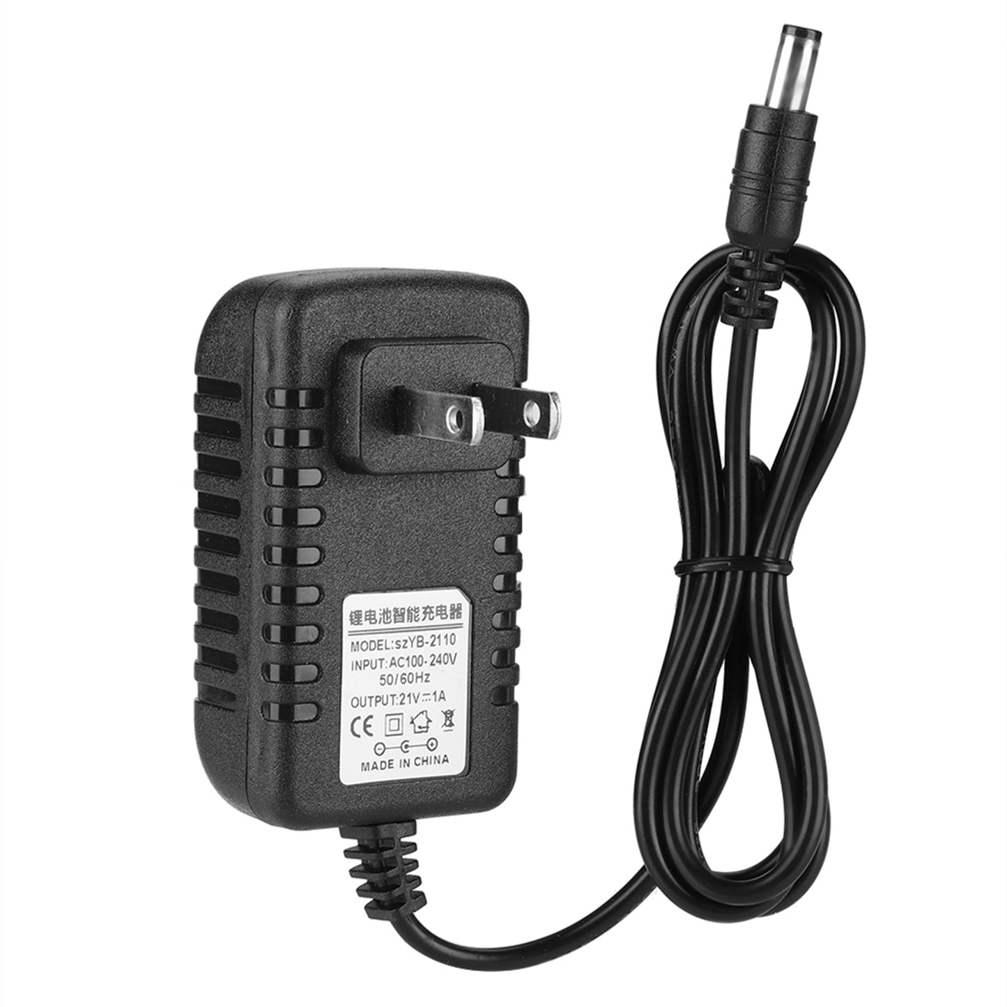 Li-ion Charger Adapter, Copper 100-240V Adapter Charger, 21V/1A Adaptative Lithium Battery Charger For Home