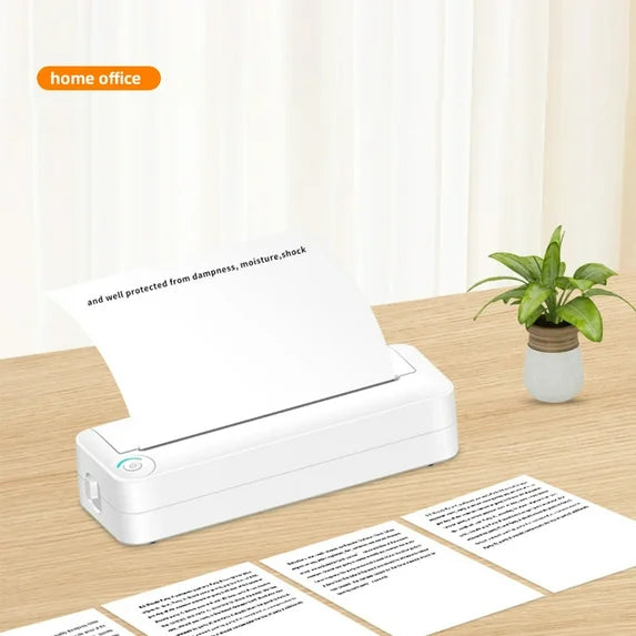 5 Rolls Thermal Paper (210mm/8.27" width/6m long, Φ1.18") Widely Compatible with Portable Thermal Printers, Quick-Dry A4 Thermal Printer Paper for Documents Picture Homework, 20 Sheets/Roll