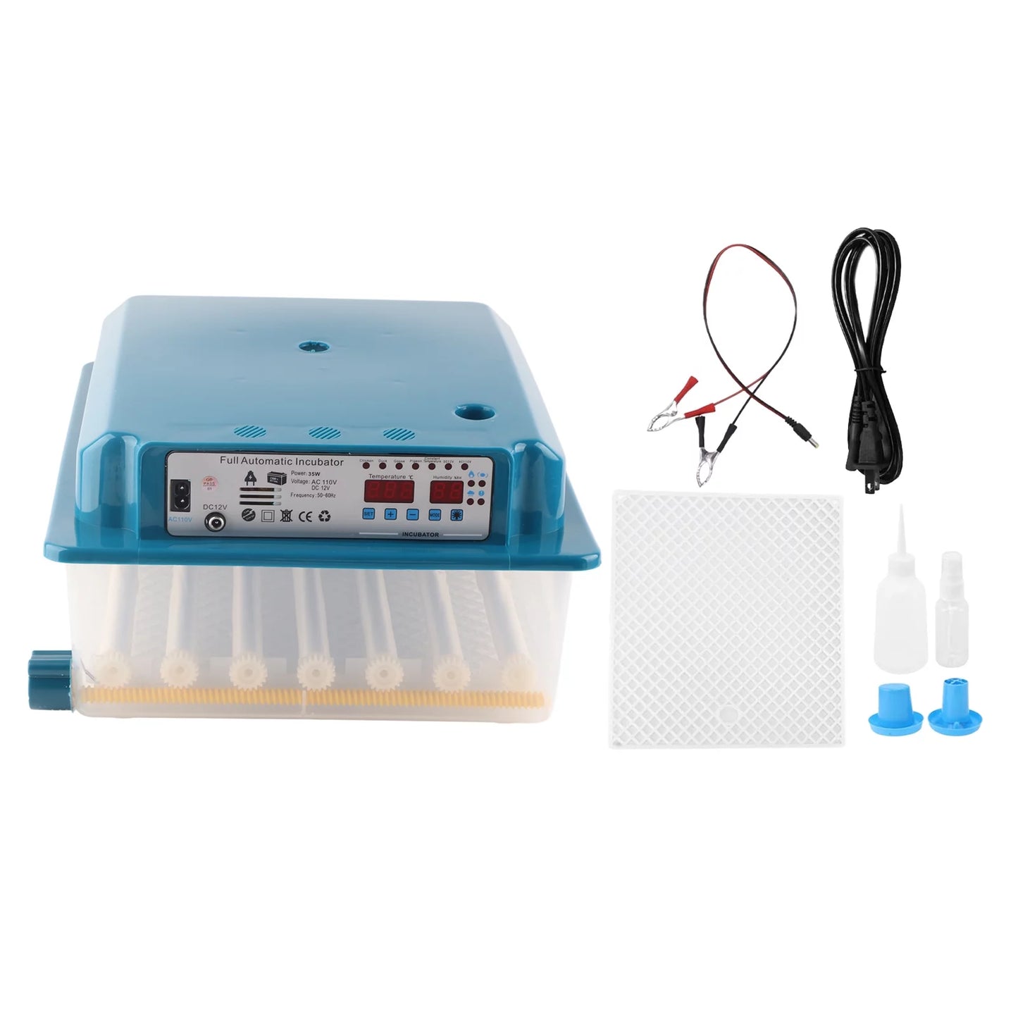 Mgaxyff Egg Incubator,36 Eggs Incubator with Automatic Egg Turning,Temperature Control,Dual Electric System,LED Light for Chickens Ducks Birds
