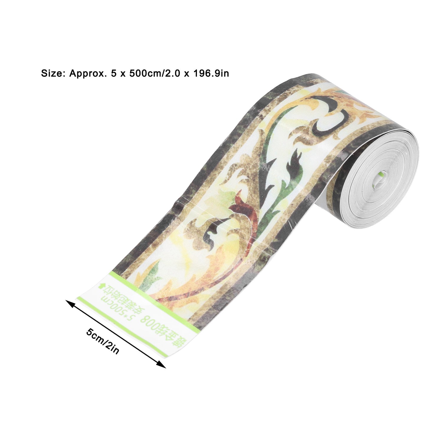EOTVIA Waistline Wallpaper, Wallpaper Border Trim Self Adhesive Sticker Decor For Living Room Kitchen Bathroom 5x500cm