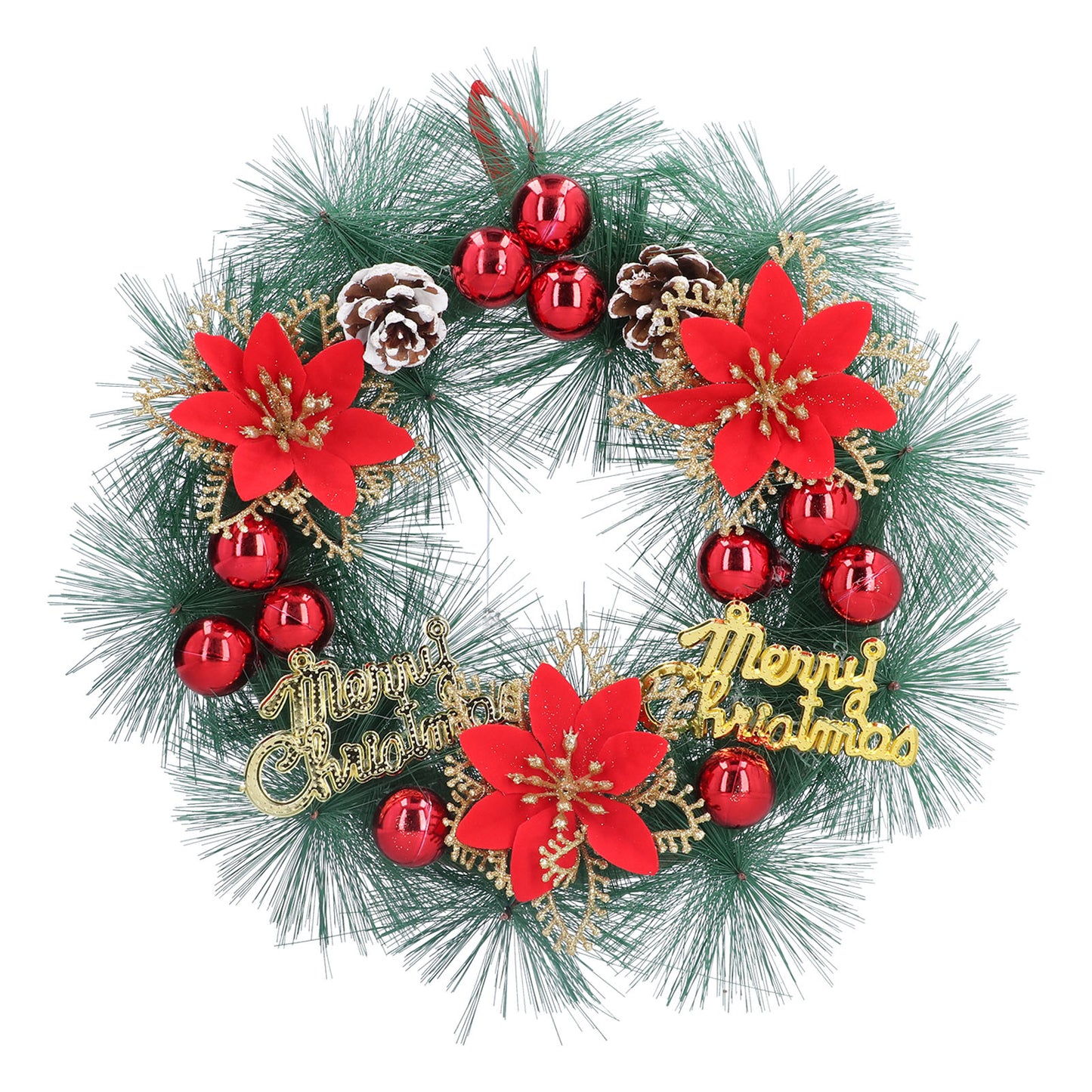 Christmas Garland Hanging Simulation Wreath for Living Room Bedroom