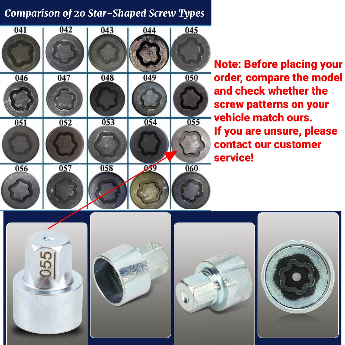 Anti‑Theft Wheel Lock Lug Nut Removal Key Socket, Replacement Wheel Lock Nut Remover Tool for 1/3/5/6/7 Series X1 X2 X3 X4 X5 X6 Z4