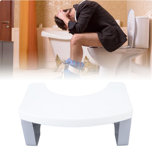 Fyydes Portable Squat Toilet Potty Stool Foldable 7" Plastic Step Stool For Adults Kids