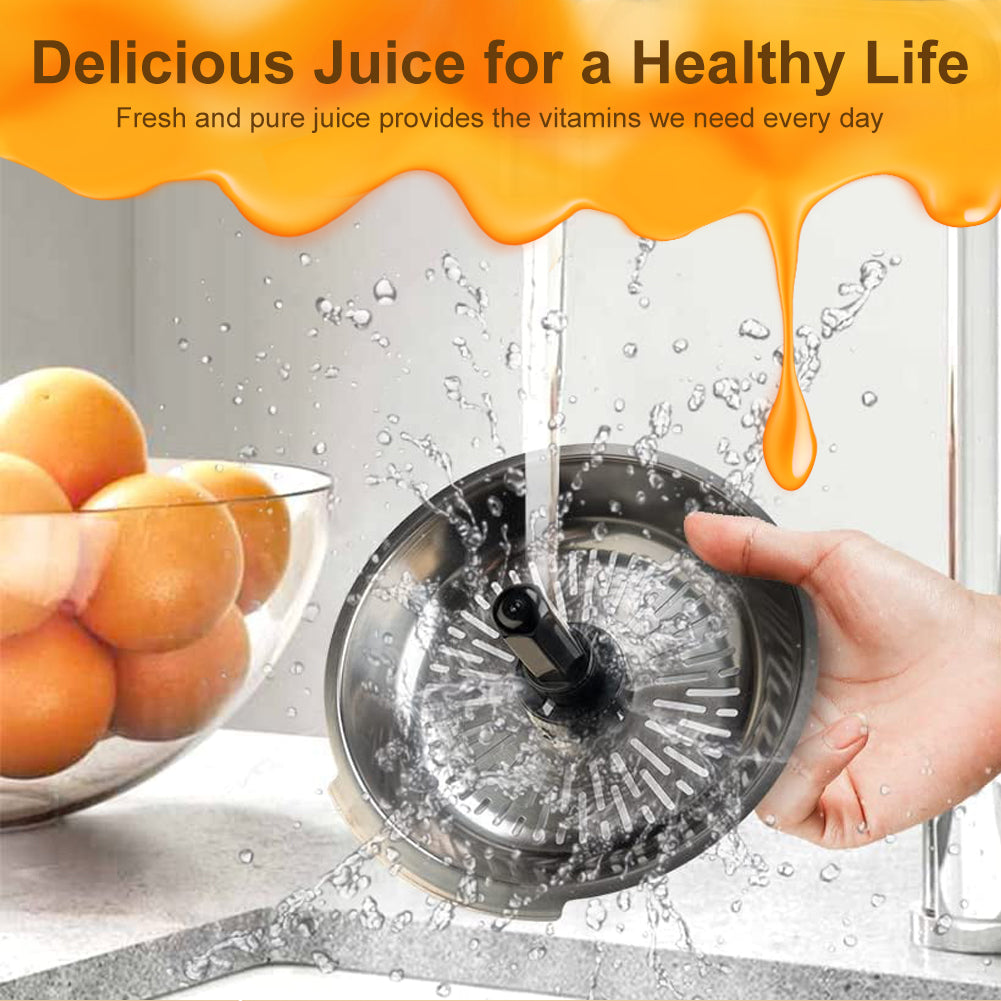 Electric Citrus Juicer, Orange Juice Squeezer with Two Size Juicing Cones, Stainless Steel Orange Juice Maker with Soft Grip Handle, For Oranges, Grapefruits, Lemons and Other Citrus Fruit