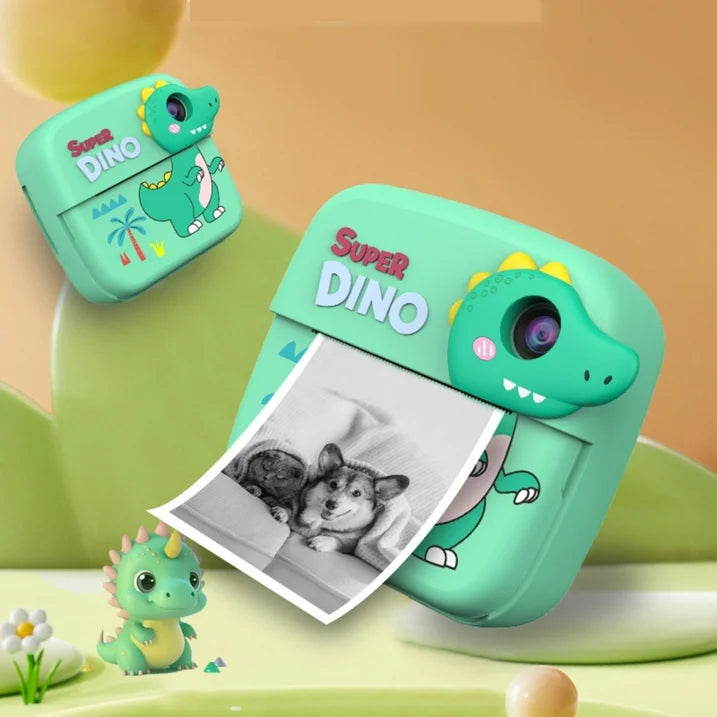 Camera Instant Print, 1080P HD Instant Print Camera, with 3 Rolls Paper & 32GB Card, 24MP Selfie Digital Camera for Christmas Birthday Gifts, Green