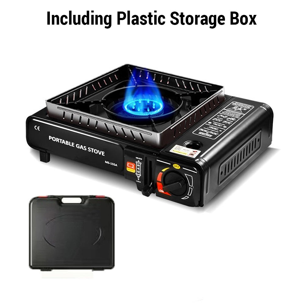 Camping Stove Propane Camping Stove Portable Stove Outdoor Stove Outdoor Portable Furnace Adjustable Fire 2900W Furnace Lightweight Cooker Unit Kitchen Equipment For Camping Barbecue Hot Pot Cooking