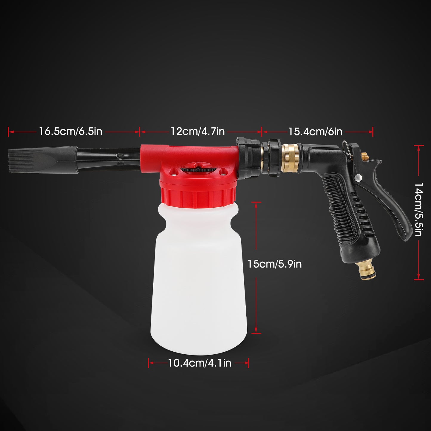 Foam Gun,Foam Cannon Pressure Washer Quick Connect to Most Garden Hose for Home and Car