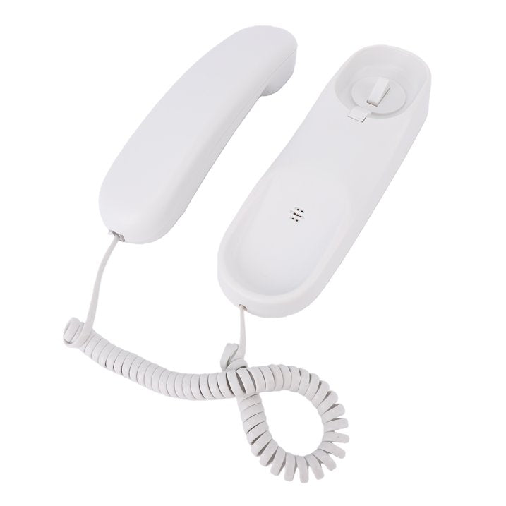 Slimline Wall-Mountable Basic Corded Telephone No AC Power Required