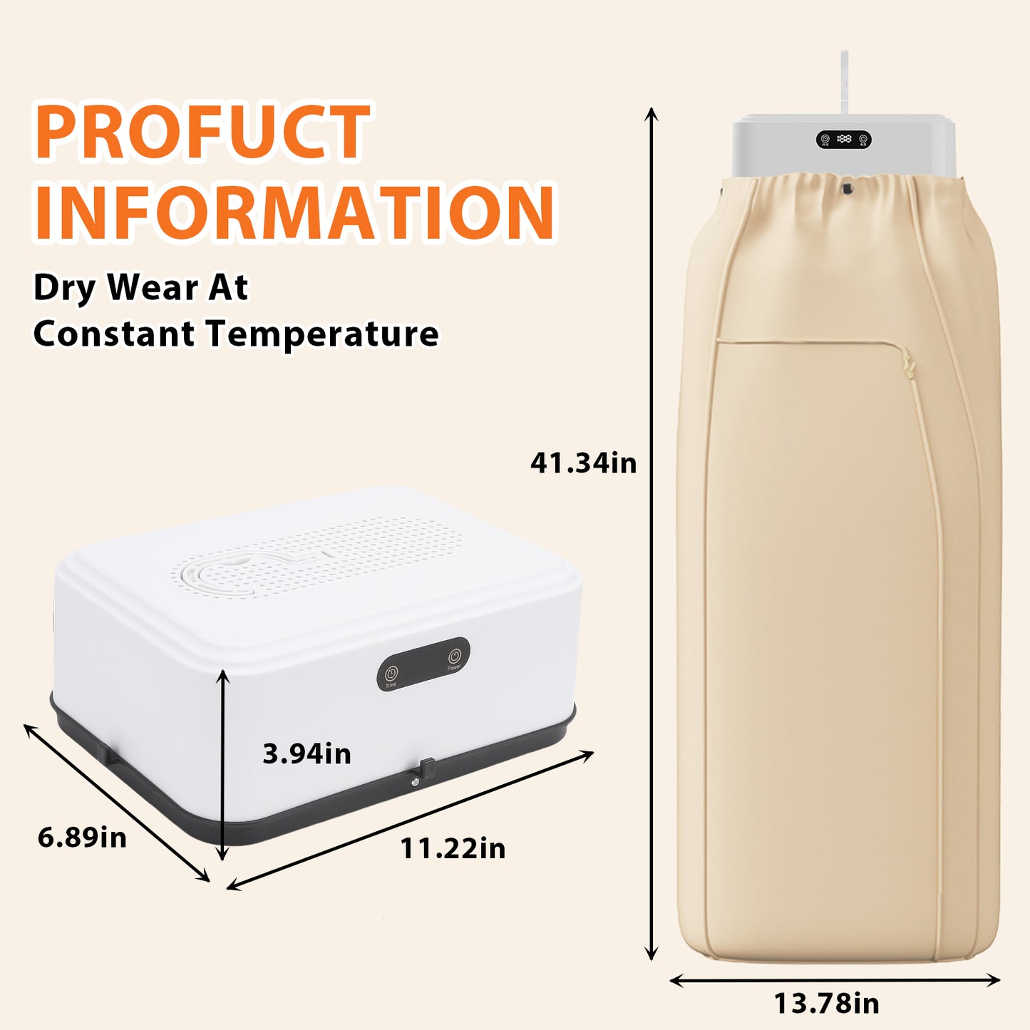 Portable Clothes Dryer, 600W Mini Foldable Laundry Dryer with Timer, Compact Drying Machine for Home,Travel,RV, Apartment