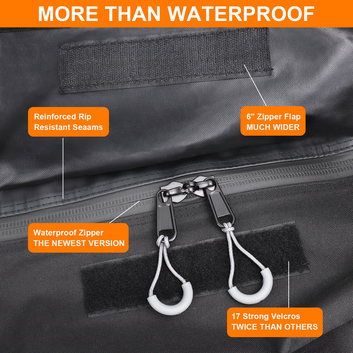 Rooftop Cargo Carrier, 25 Cubic Ft 1000D Waterproof Vehicle Soft-Shell Carriers for Cars with/Without Luggage Rack, Car Roof Bag with Combination Lock, 6 Door Hooks, Reinforced Strap,Storage Bag