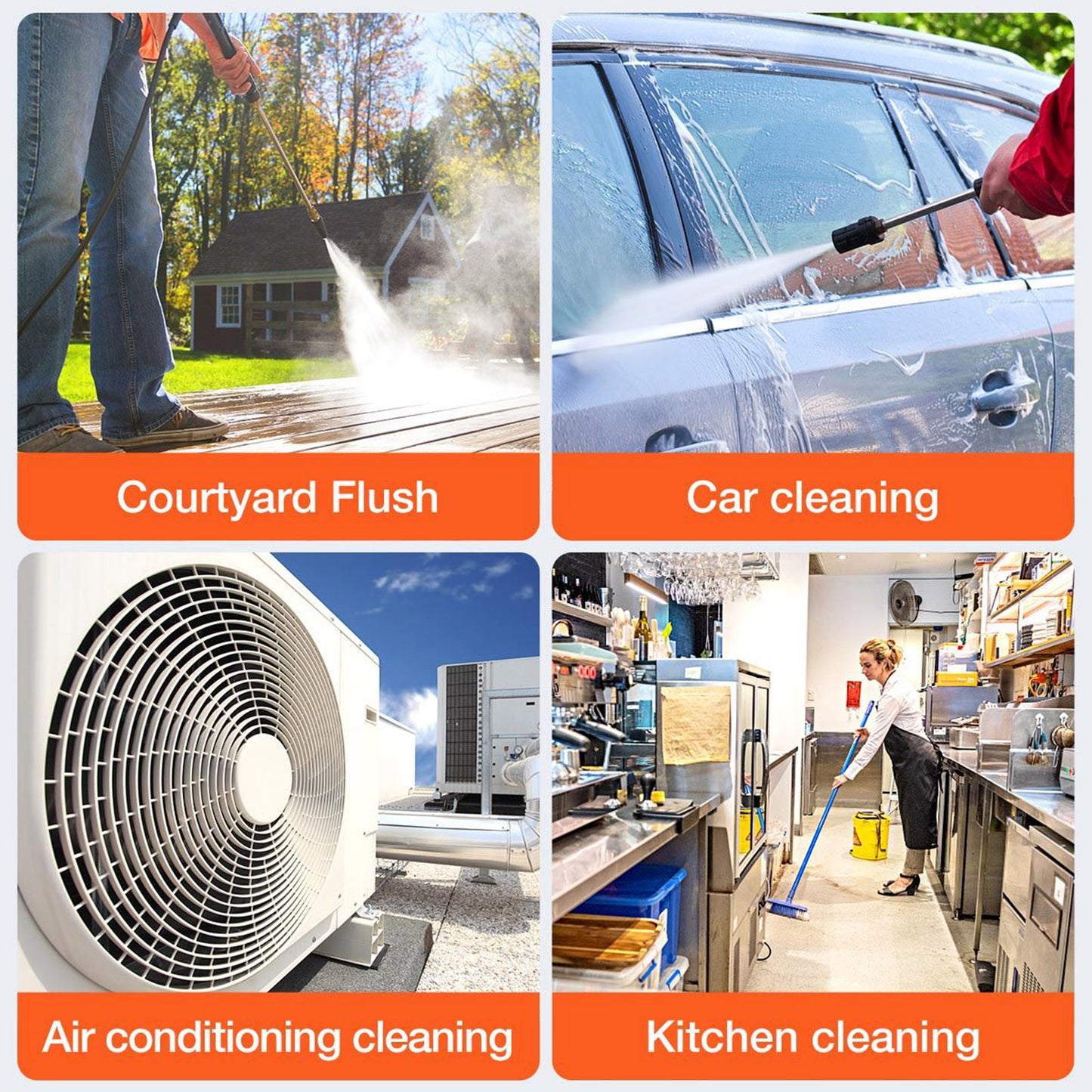 Cordless Power Washer 60Bar 300W High Power Washer