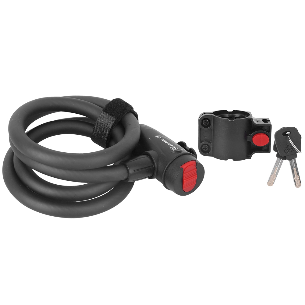 Lock, Heavy Duty Anti-theft With Mounting Rack Key For Outdoor Cycling For Mountain For Road For Riding 1.2M