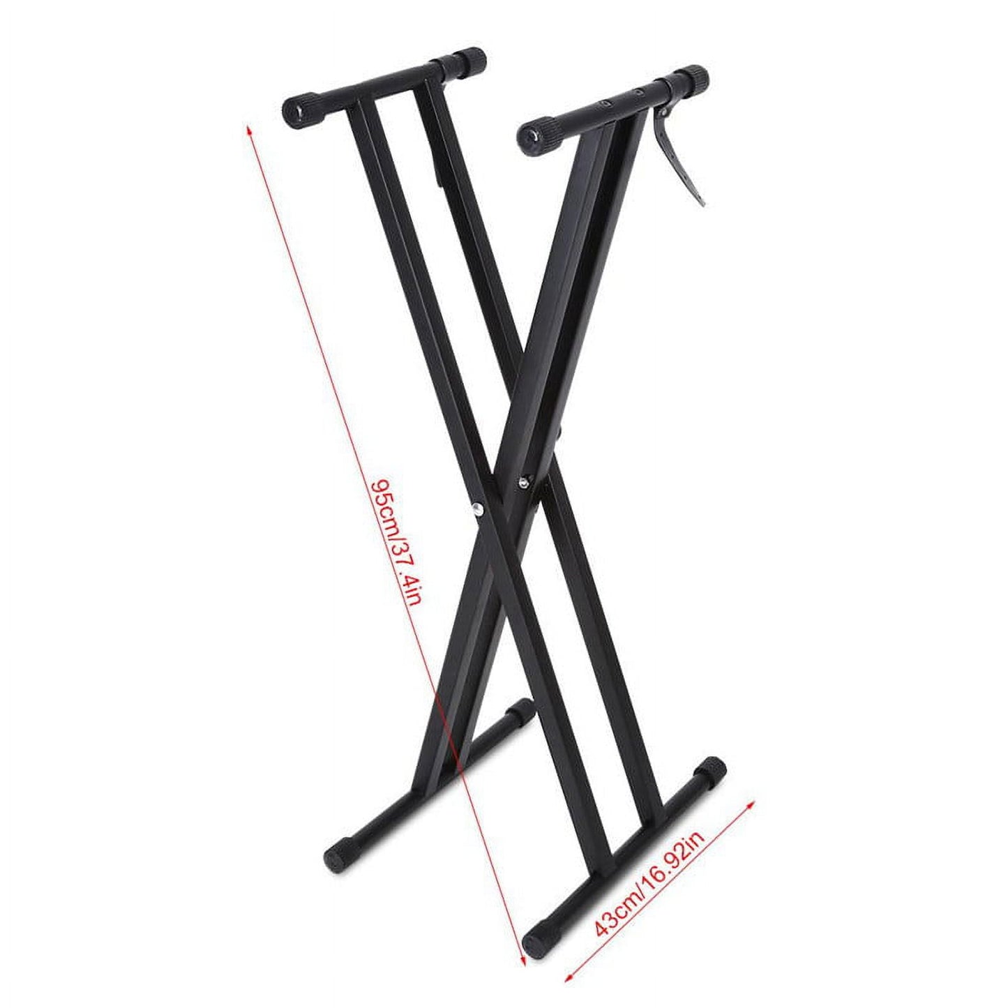 Portable Keyboard Stand Double Braced X-Style Adjustable Electric Organ Holder