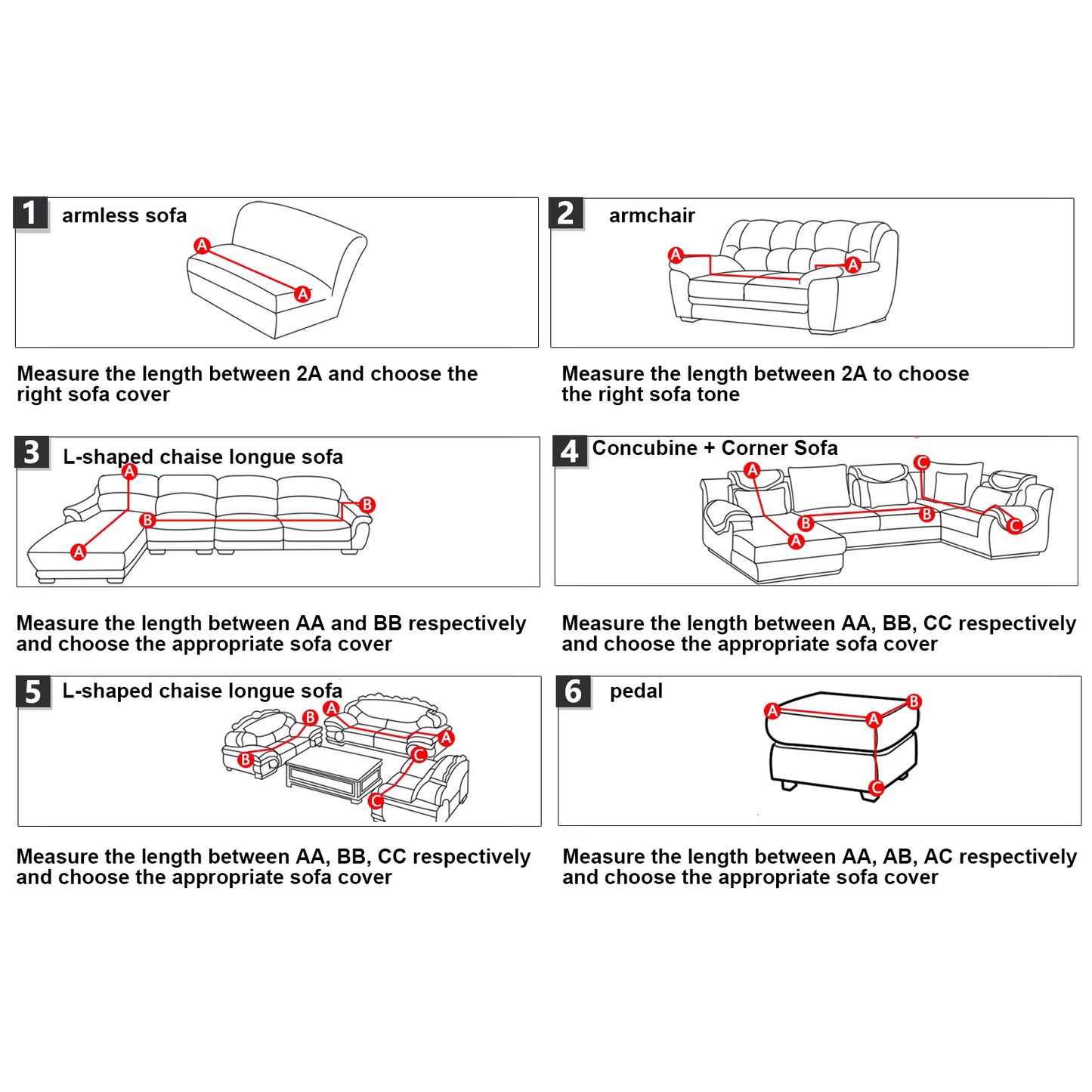 Fyydes 3+2 Seat Corner Sofa Cover L Shape Slipcover Protector For Living Room Gray