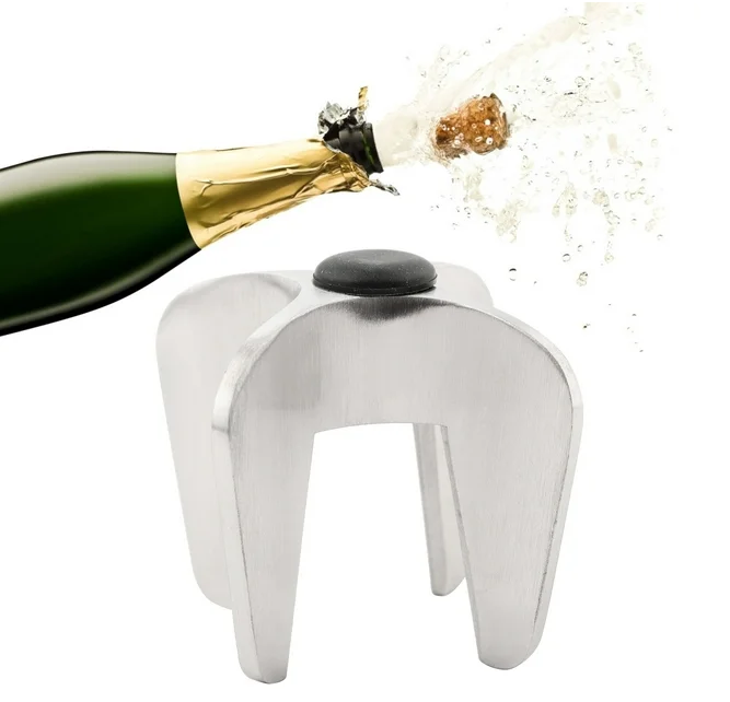 Champagne Wine Opener, Stainless Steel Silver Bottle Opener, Polishing Hotel Home For Wine Opening Party