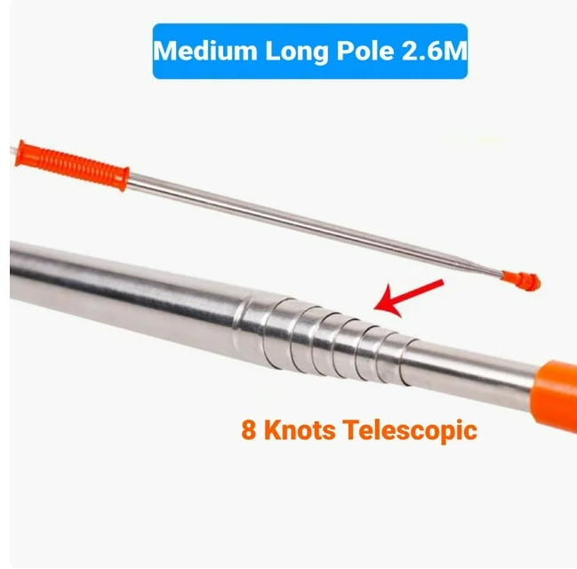 Fyydes 2.6m/102in Stainless Steel Extension Spray Pipe Tool for Garden Green Space,Spray Pole