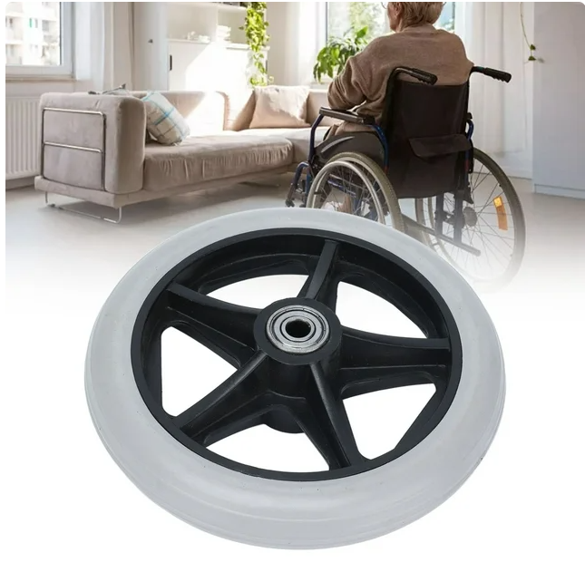 6in PU Material Solid Wheel,Non Slip Wheelchair Wheel for Rollators for Walkers6in PU Material Solid Wheel,Non Slip Wheelchair Wheel for Rollators for Walkers