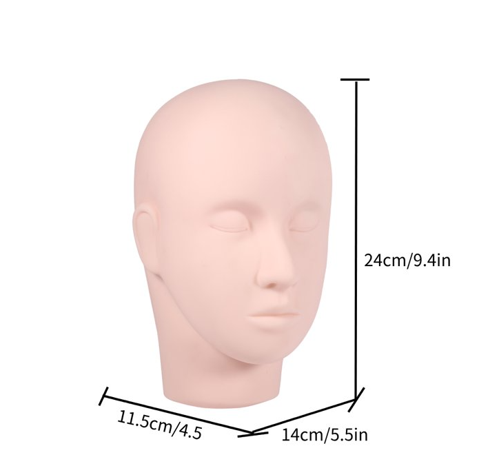 Makeup Mannequin Head, Fine Portable Flexible Maniquins Head, Exquisite Cosmetic School Makeup Artist For Stylist Beginners Home