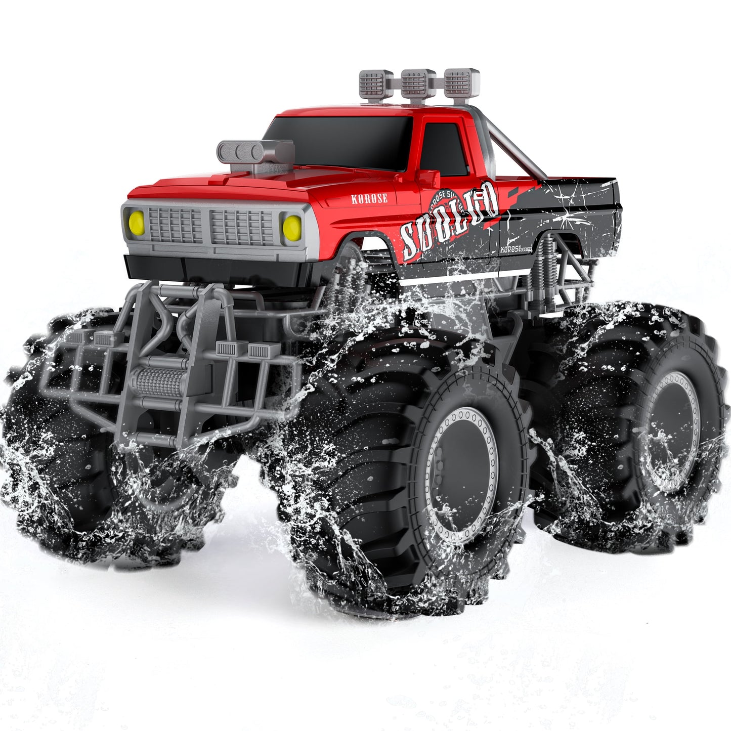 Amphibious Remote Control Car Toys for Boys Girls 2.4GHz 1:16 All Terrain Off-Road RC Car Waterproof RC Monster Truck Kids Pool Toys Remote Control Boat Gifts for Christmas