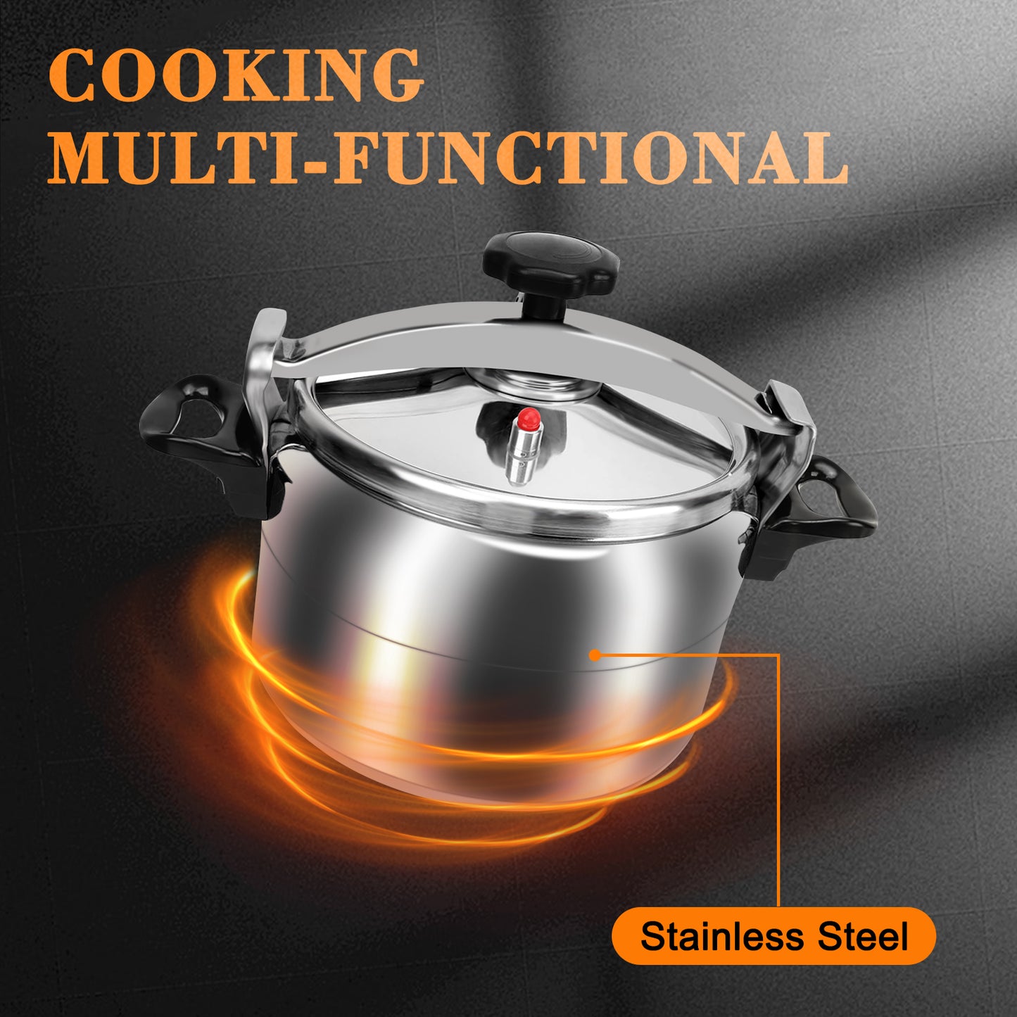 Pressure Cooker, 7L Fast Cooker Pot for Cooking, Explosion Proof Stovetop Pot with Regulator for Home Commercial Use Cooking