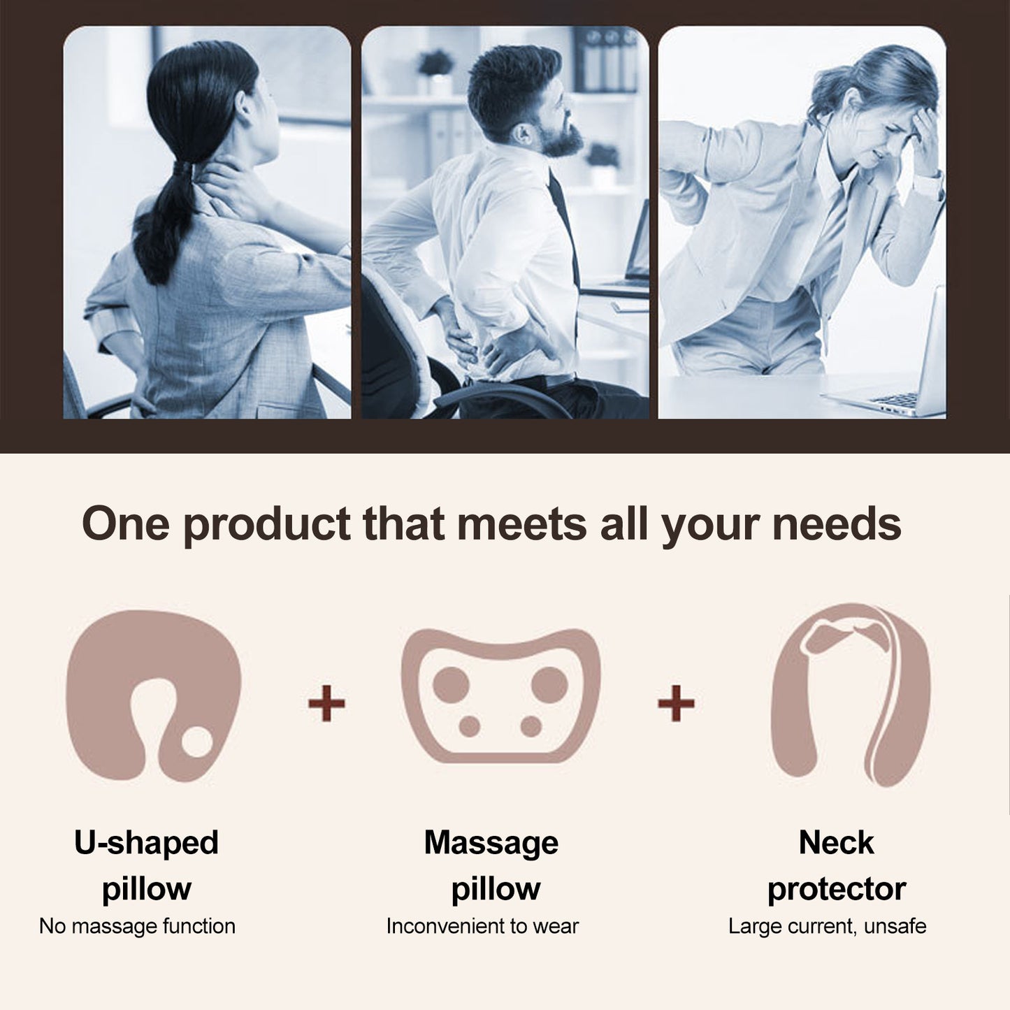 Shoulder and Neck Massager with Heat, Cordless Full Body Shiatsu Deep Tissue 6D Kneading Back Massager for Men Women